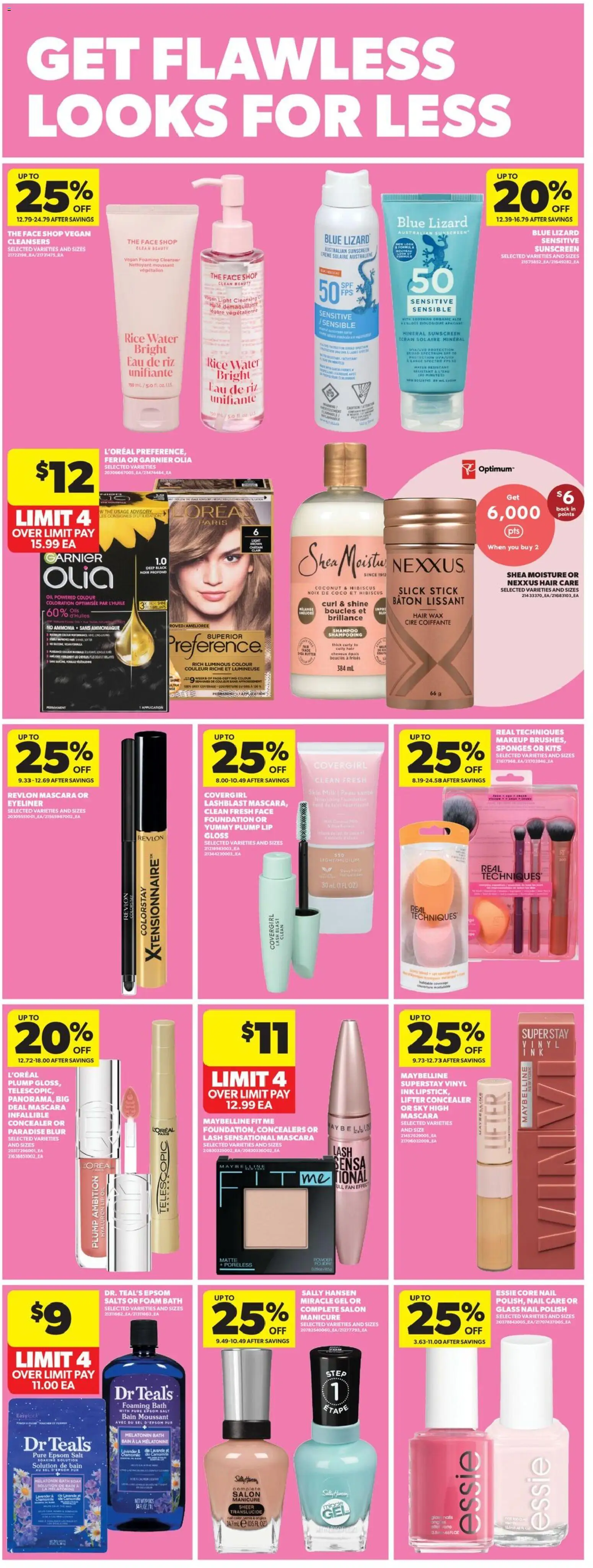 Real Canadian Superstore flyer valid from Jun 25, 2026 | Page: 36 | Products: Rice, Concealer, Sunscreen, Bath