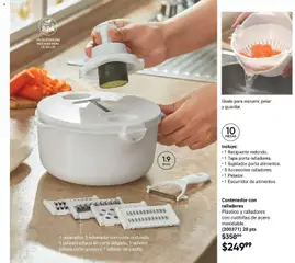 Vista previa de AVON Casa & Estilo 12 2026, nuevo folleto de la tienda, válido en México a partir del 31/07/2026 | Página: 49 | Productos: Rebanador, Rallador, Escurridor, Contenedor