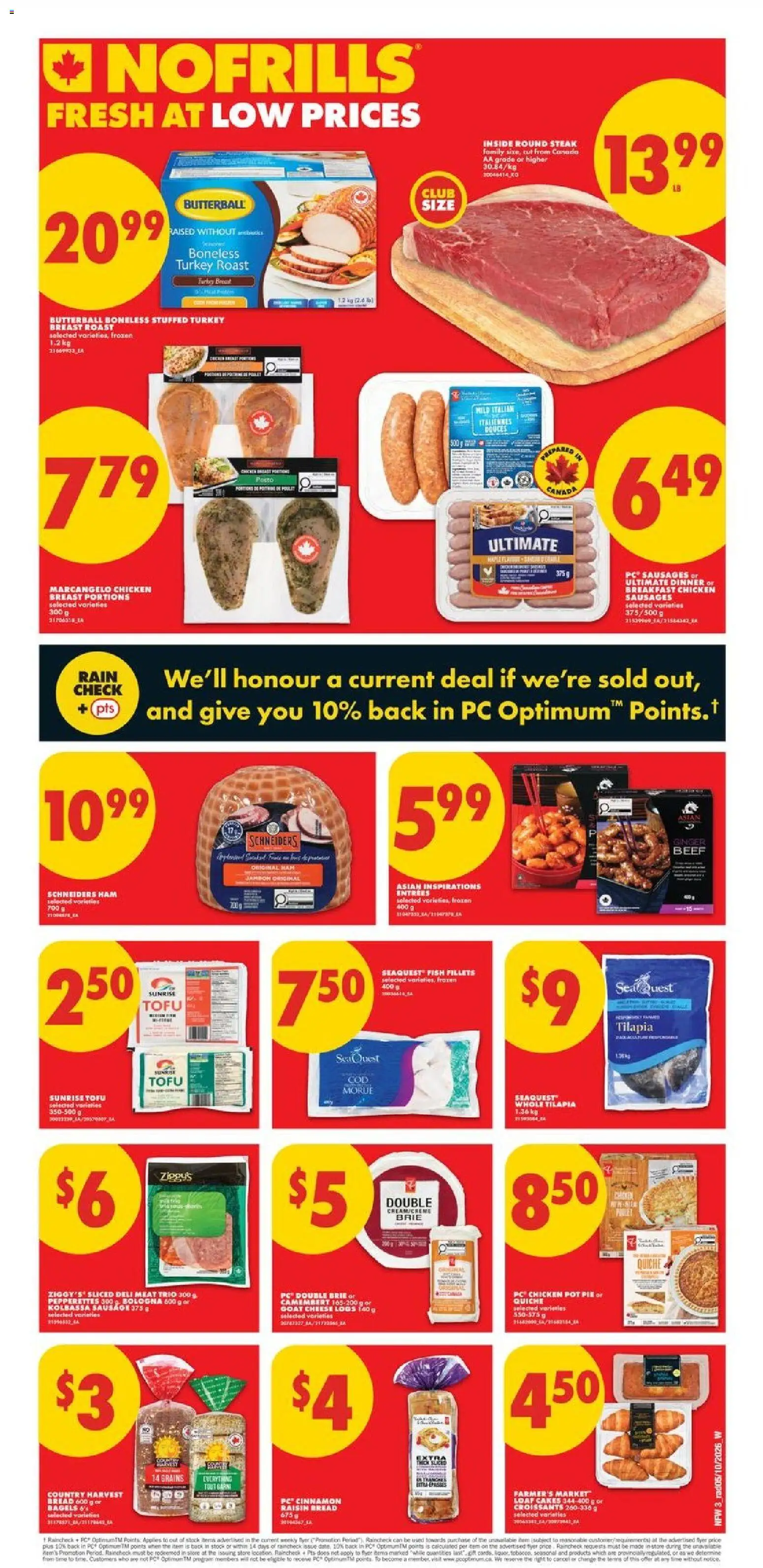 No Frills flyer valid from Oct 8, 2026 | Page: 3