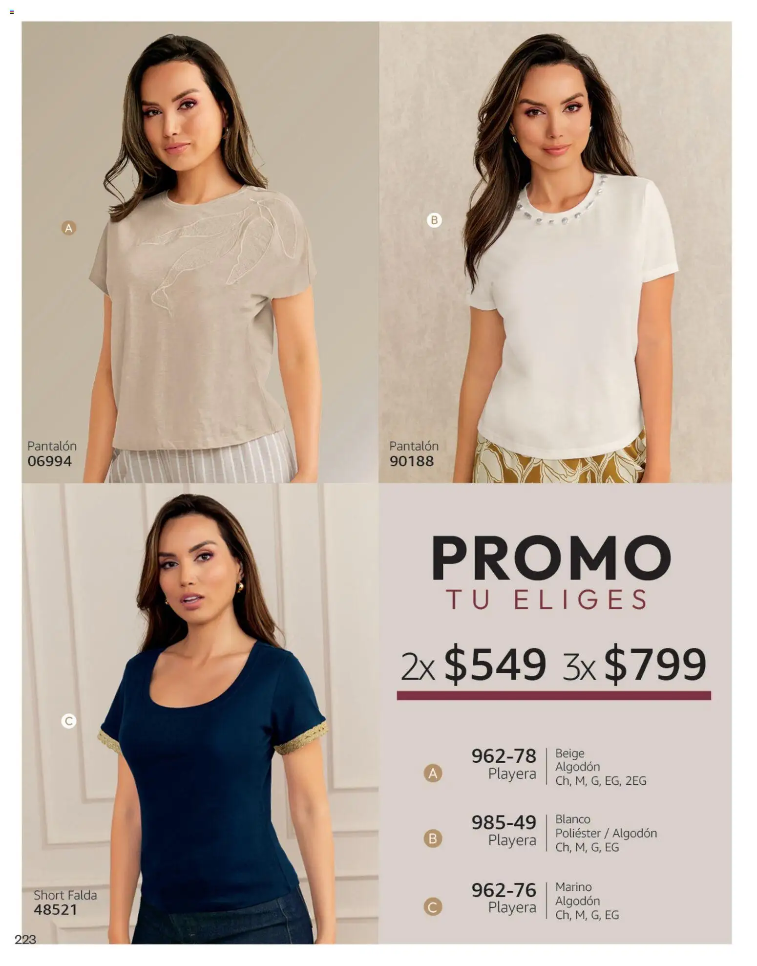Nuevas ofertas de Cklass válidas en toda la República Mexicana desde el 08/07/2026. ¡Encuentra las mejores ofertas en Cklass catálogo Otoño Invierno! | Página: 226 | Productos: Algodón, Playera, Falda, Short