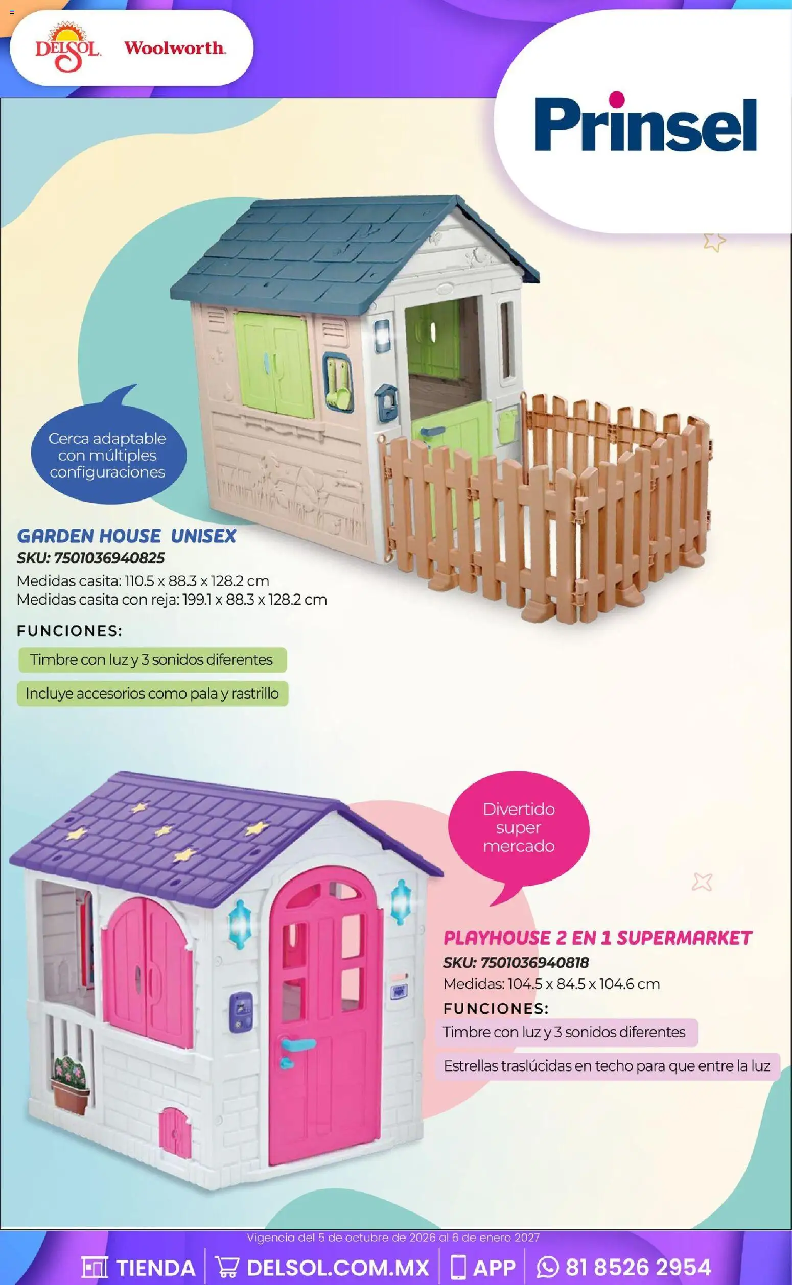 Nuevas ofertas de Del Sol y Woolworth válidas en toda la República Mexicana desde el 01/10/2026. ¡Encuentra las mejores ofertas en Del Sol y Woolworth catálogo El Castillo del Juguete! | Página: 194