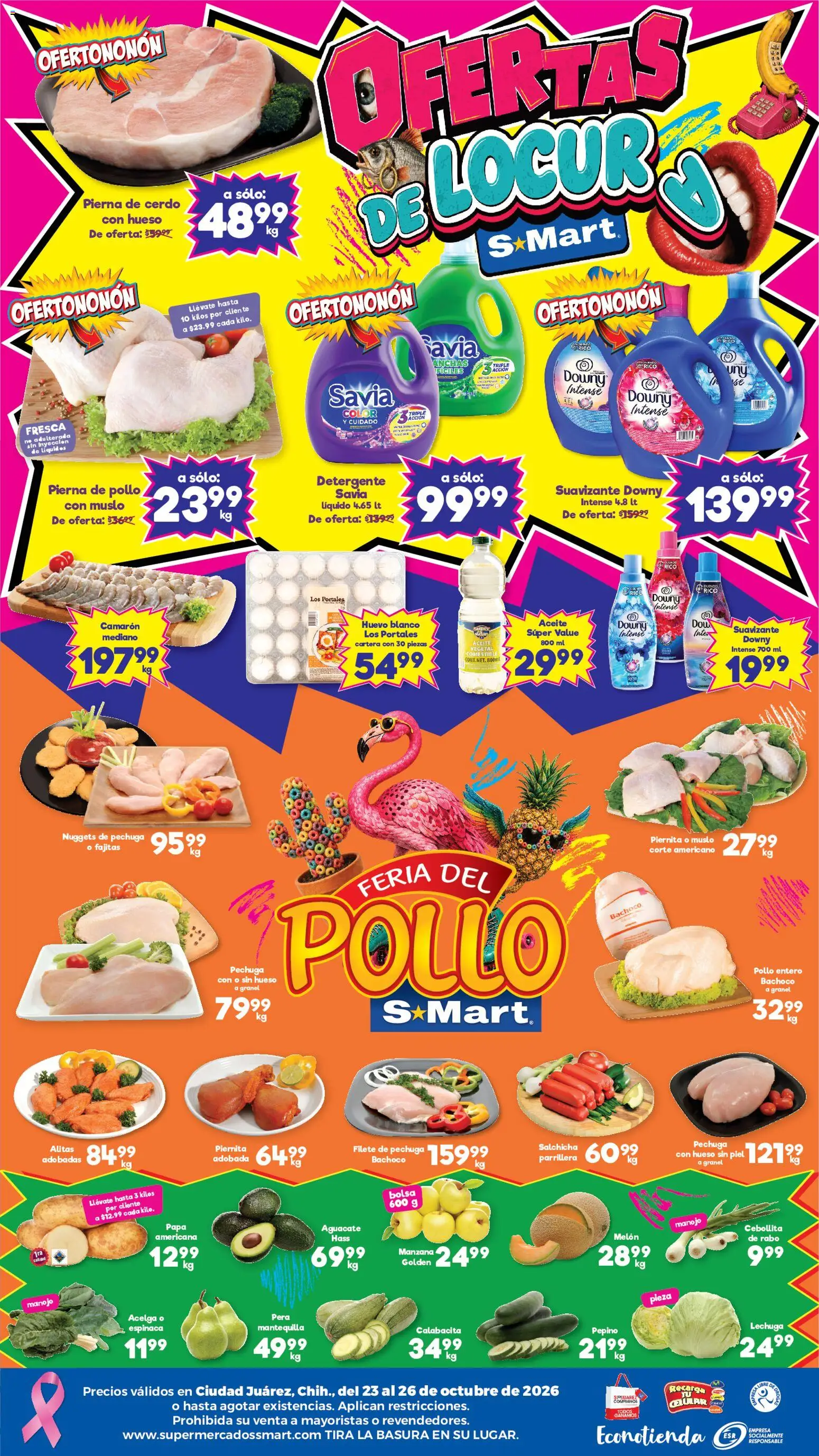 Nuevas ofertas de S-Mart válidas en toda la República Mexicana desde el 23/10/2026. ¡Encuentra las mejores ofertas en S-Mart folleto Juárez! | Página: 2