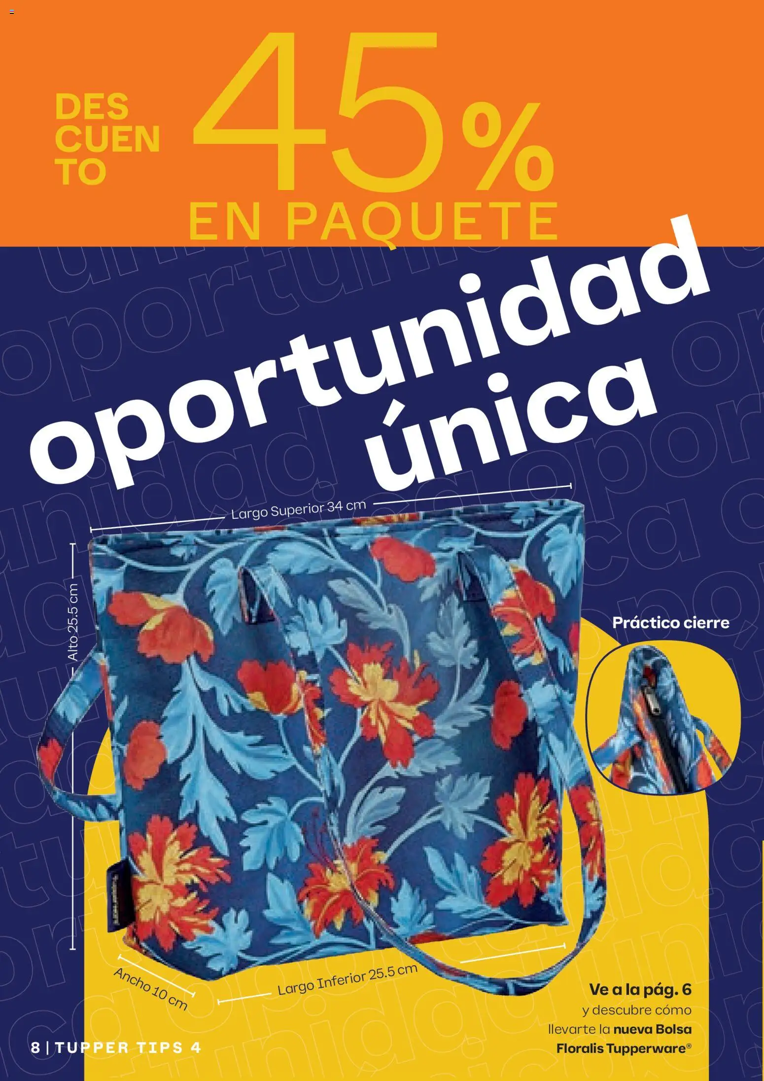 Nuevas ofertas de Tupperware válidas en toda la República Mexicana desde el 23.03.2026. ¡Encuentra las mejores ofertas en Tupperware catálogo! | Página: 8 | Productos: Bolsa, Tupper