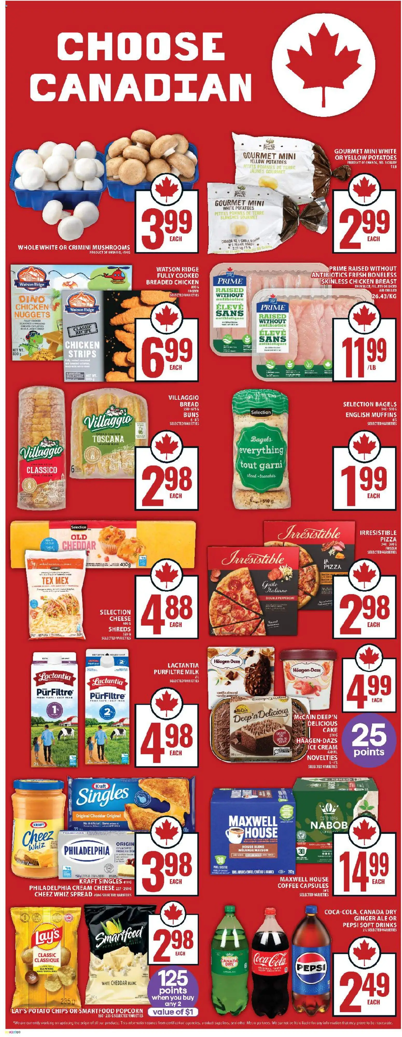Food Basics flyer valid from 09.04.2026 | Page: 5 | Products: Chips, Ice cream, Potatoes, Bread