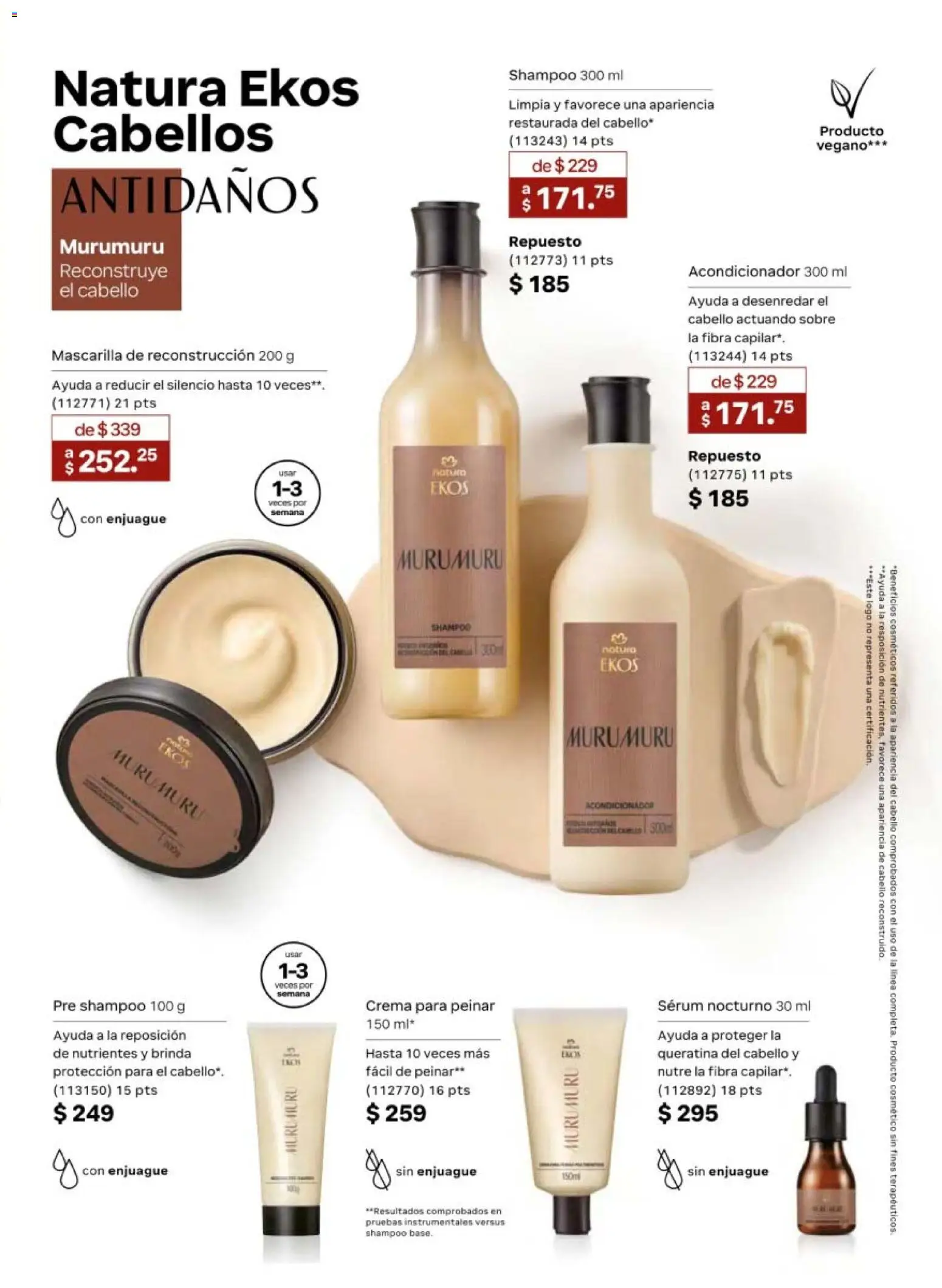 Nuevas ofertas de Natura válidas en toda la República Mexicana desde el 10/07/2026. ¡Encuentra las mejores ofertas en Natura campaña 11 2026! | Página: 125 | Productos: Crema, Mascarilla, Acondicionador, Sobre