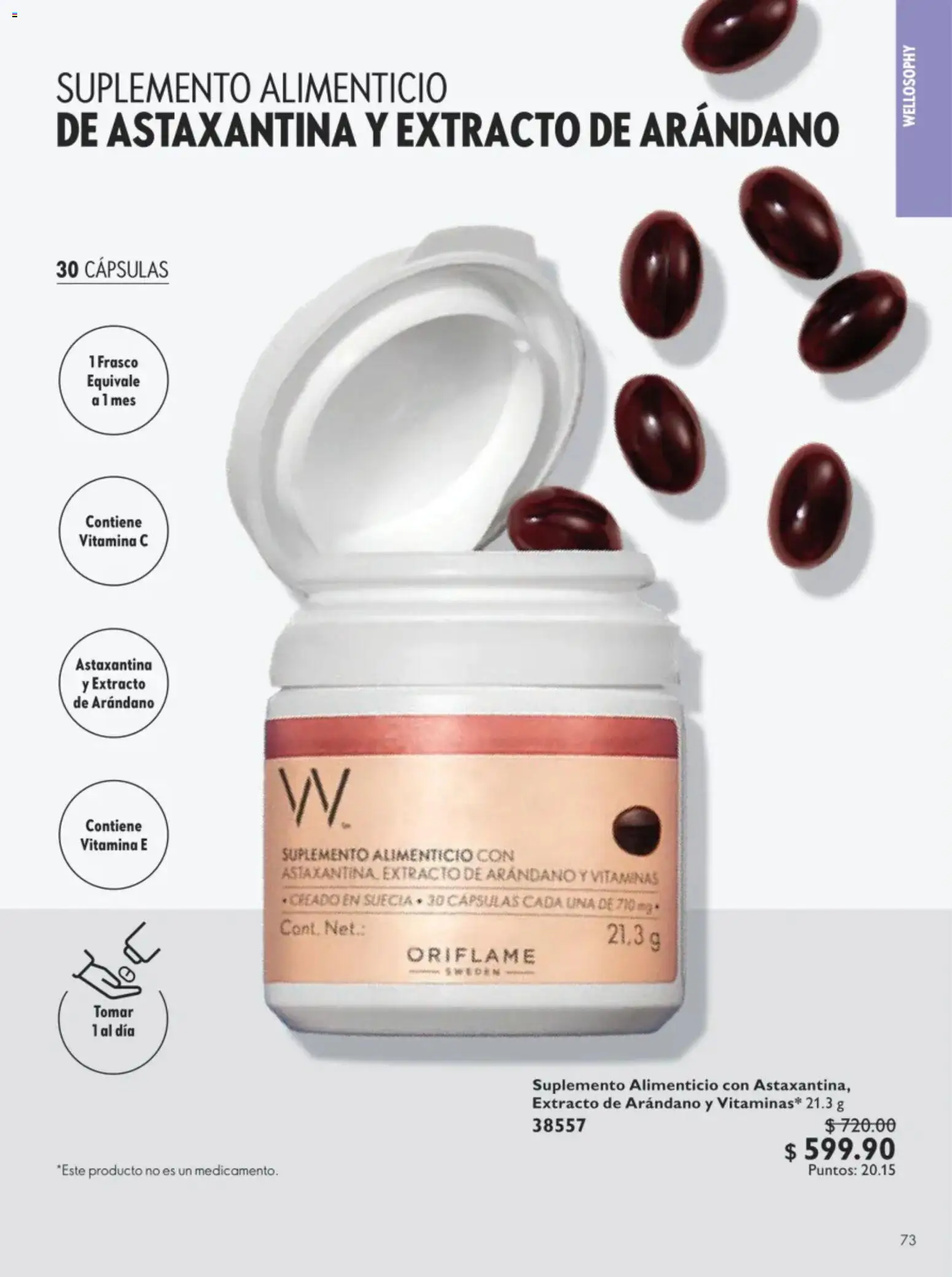 Nuevas ofertas de Oriflame válidas en toda la República Mexicana desde el 11/07/2026. ¡Encuentra las mejores ofertas en Oriflame campaña 10 2026! | Página: 73 | Productos: Frasco, Vitaminas