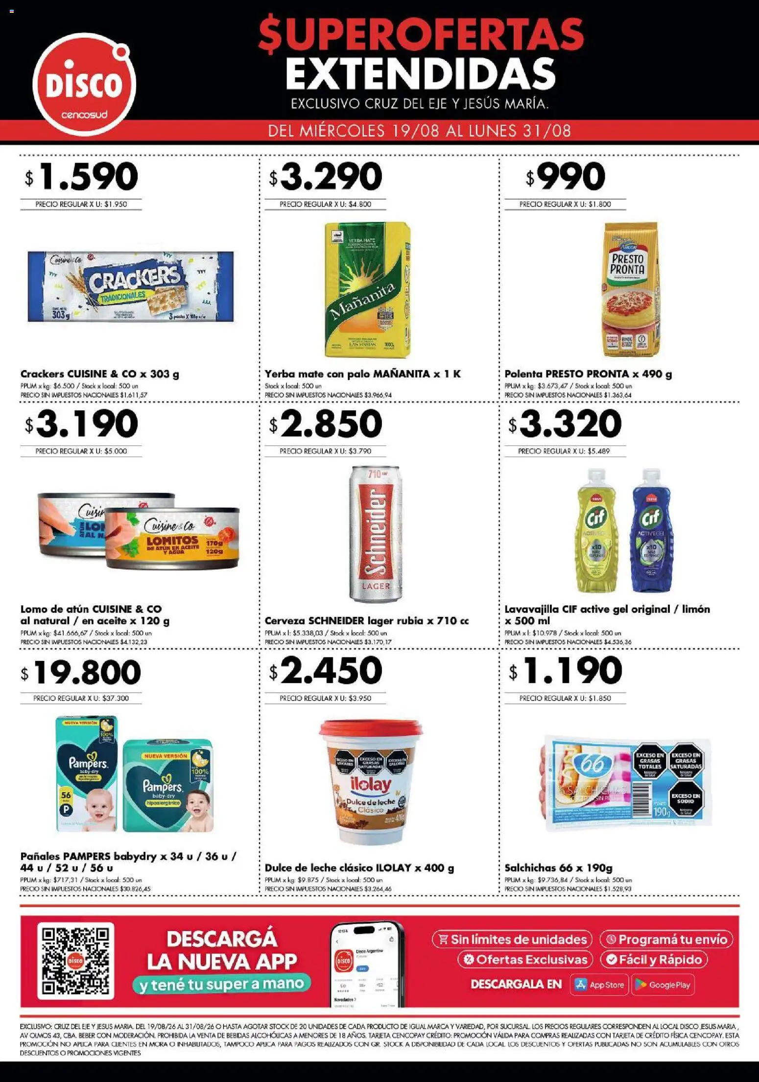 Disco - Superofertas extendidas - Cruz del Eje y Jesus Maria │ válido desde el 19/08/2026 | Página: 7