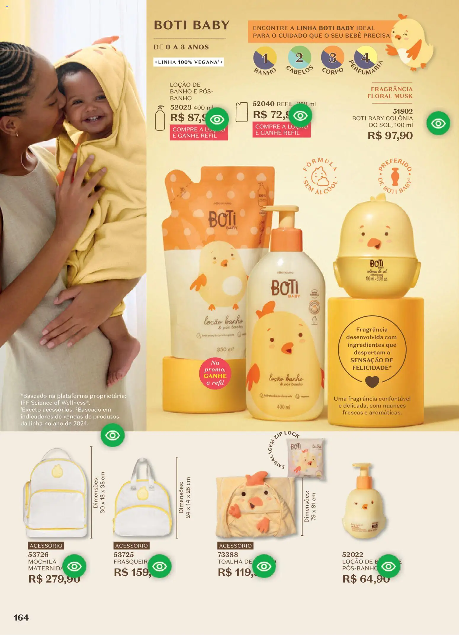 O Boticário Folheto - válido de 10/08/2026 | Página: 168 | Produtos: Fragrância, Baby boti, Mochila