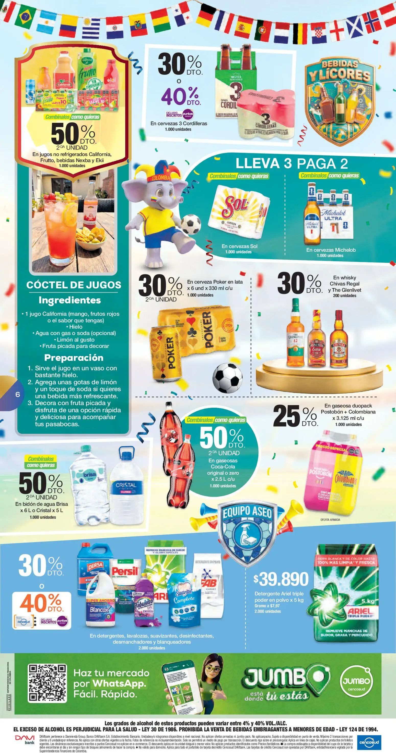 Jumbo revista - valida desde el 12.06.2026 | Página: 6 | Productos: Agua, Gaseosa, Soda, Tintura