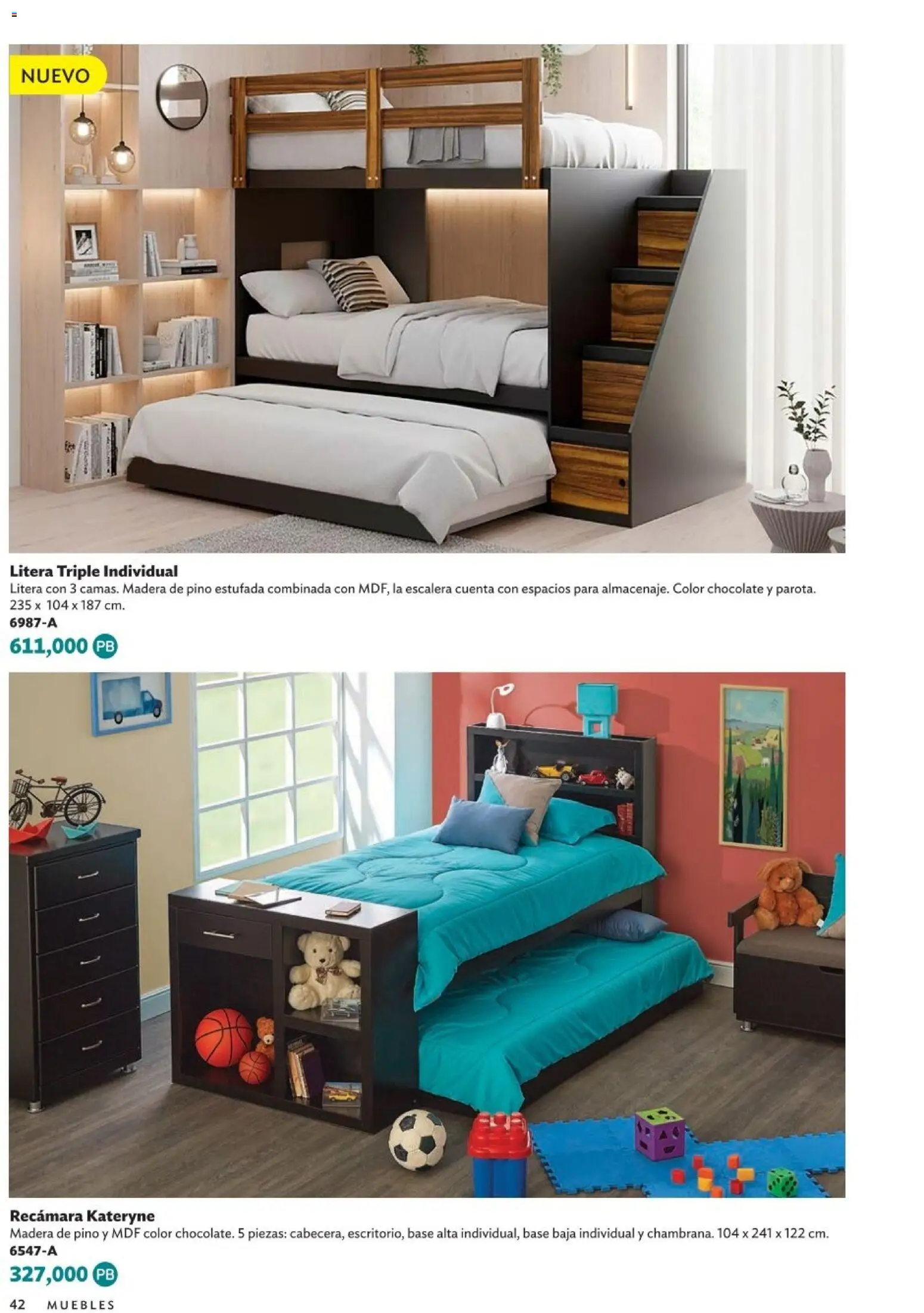 Nuevas ofertas de Betterware válidas en toda la República Mexicana desde el 05.01.2026. ¡Encuentra las mejores ofertas en Betterware Catálogo de Premios! | Página: 42 | Productos: Chocolate, Litera, Escalera