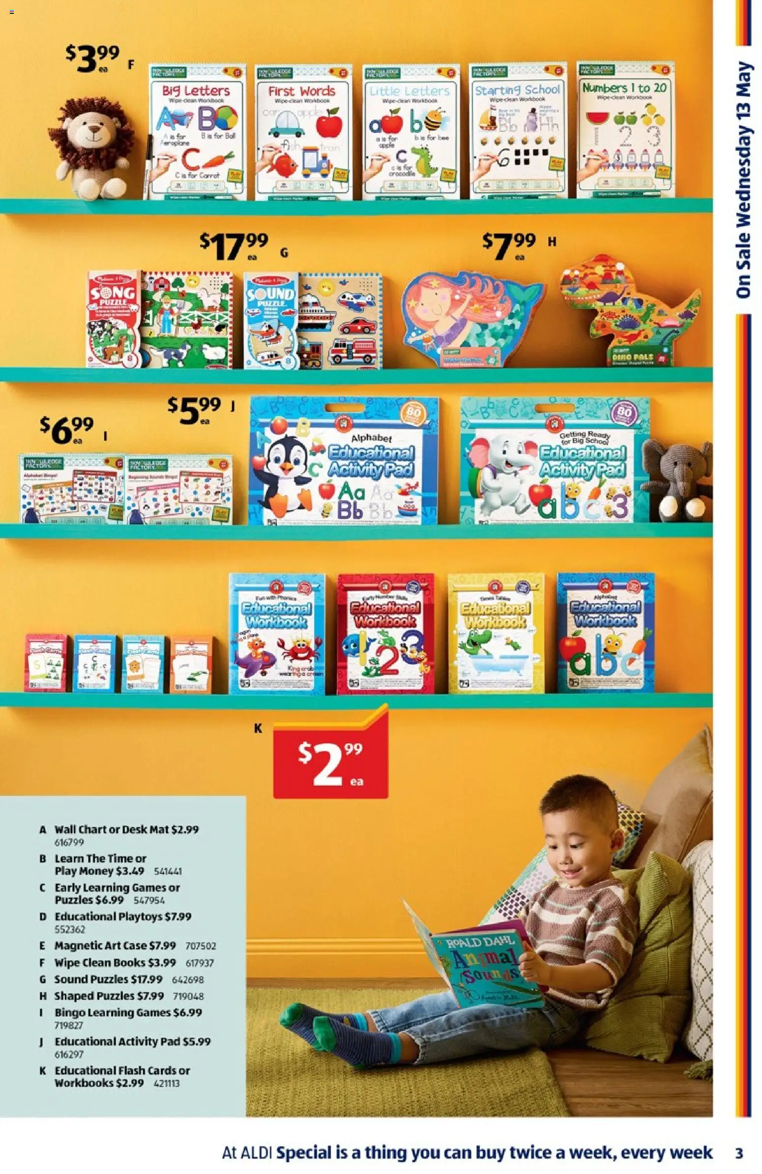 Aldi catalogue - valid from 13.05.2026 | Page: 3 | Products: Desk, Case