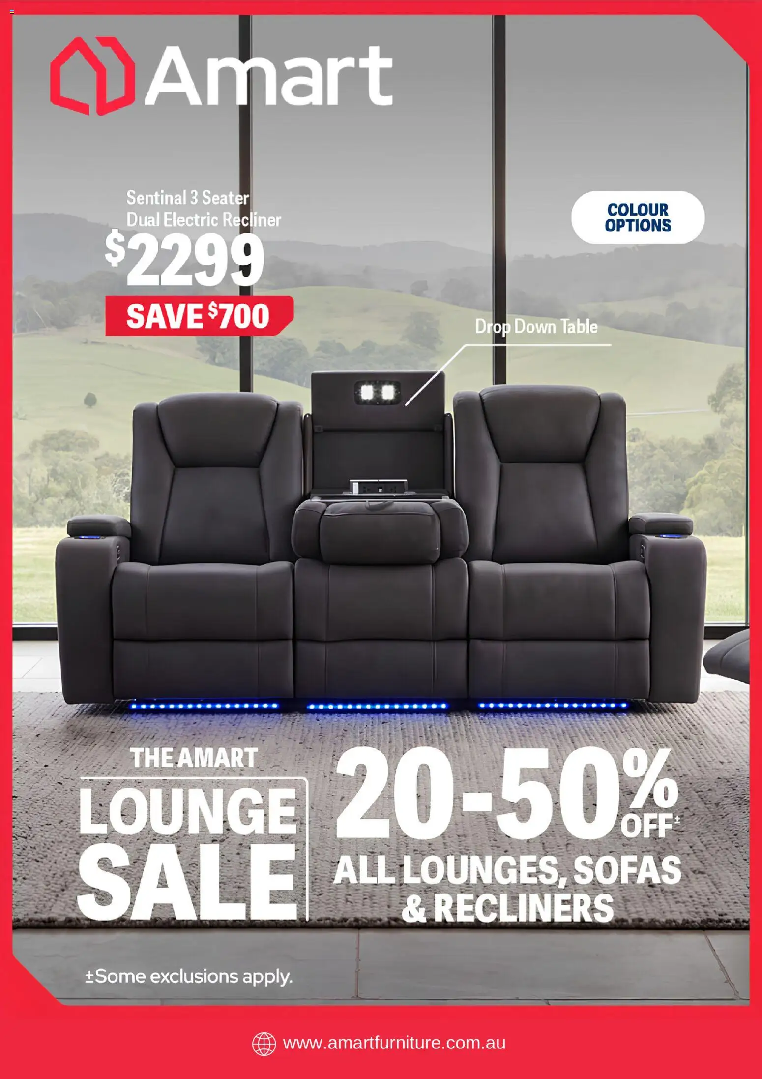 Amart Furniture catalogue - valid from 22/09/2026 | Page: 1 | Products: Table, Sofas, Recliner