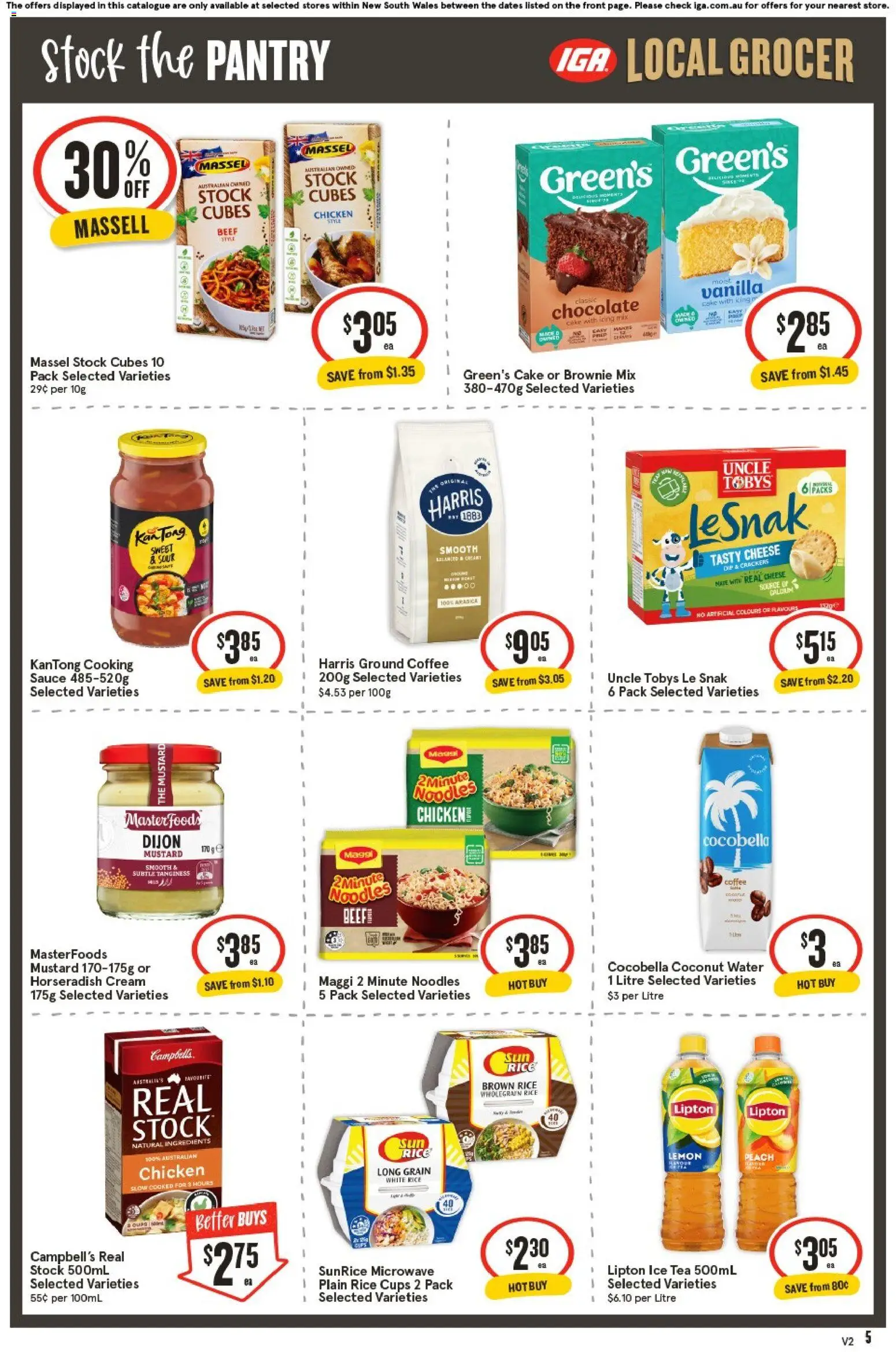 IGA catalogue - valid from 20.05.2026 | Page: 6 | Products: Cheese, Rice, Noodles, Sauce