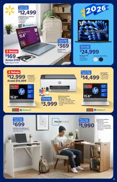 Vista previa de Walmart folleto Back to School, nuevo folleto de la tienda, válido en México a partir del 08/07/2026 | Página: 2 | Productos: Usb, Mochila, Escritorio, Cajonera