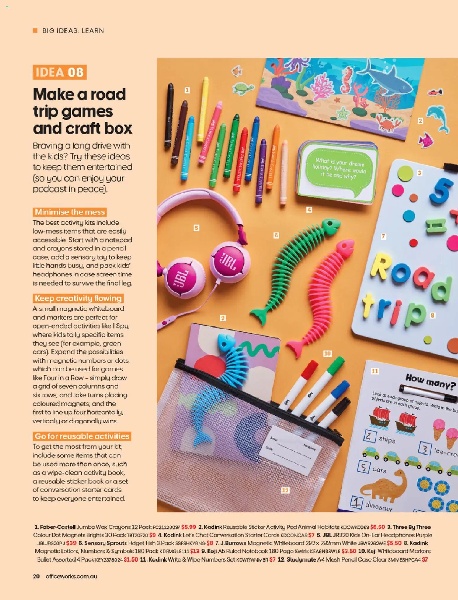 Officeworks catalogue - valid from 27/08/2026 | Page: 20 | Products: Box, Fish, Pencil, Screen