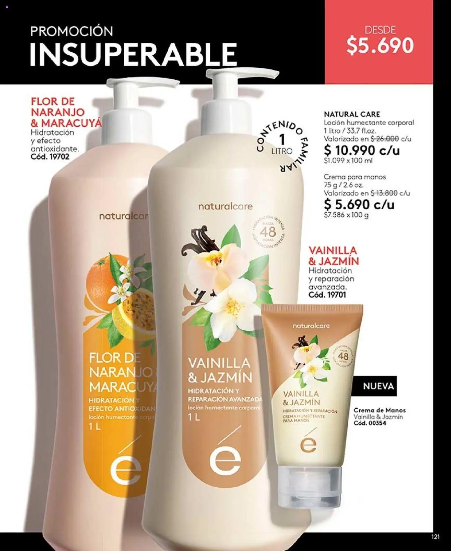 Catálogo Ésika Campaña 13 │ válido desde el 25.07.2026 | Página: 121 | Productos: Loción, Vainilla, Crema de manos, Crema para manos