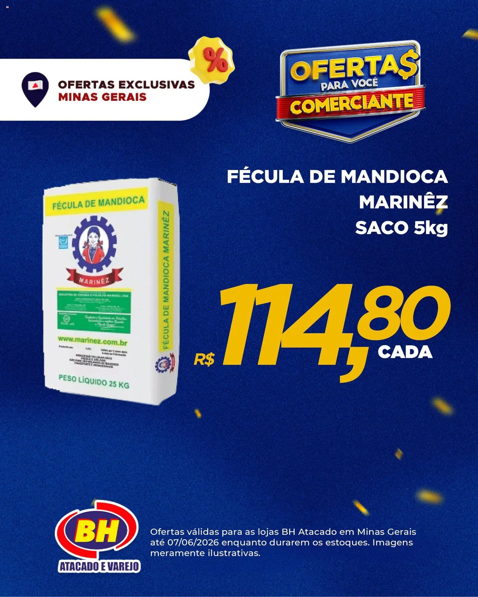 Supermercados BH Folheto - válido de 01.06.2026 | Página: 3 | Produtos: Mandioca