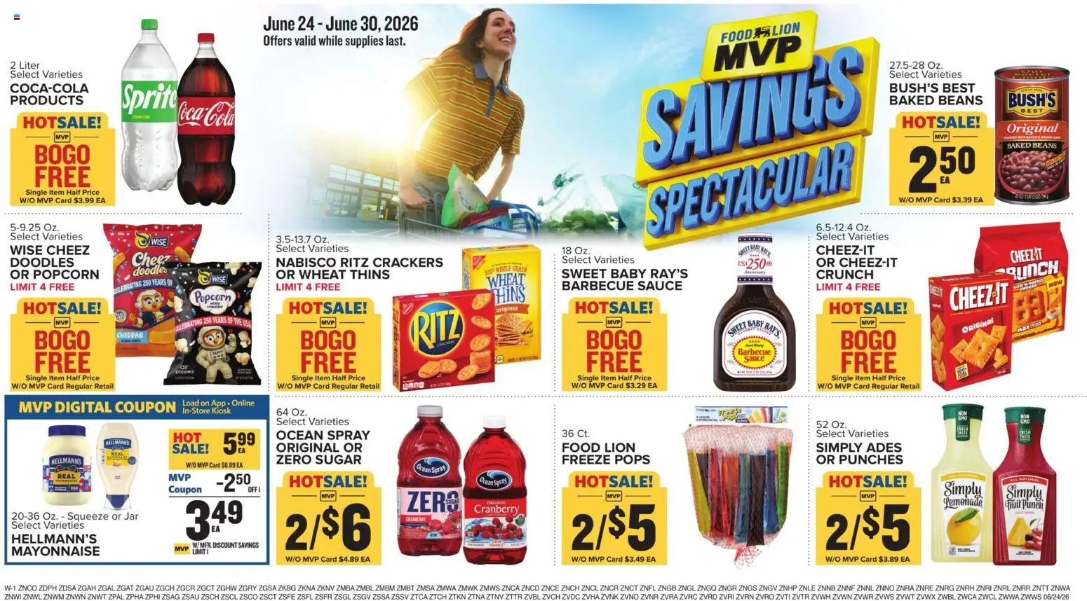 Food Lion Weekly Ad - valid from 06/24/2026 | Page: 14 | Products: Mayonnaise, Sauce, Sugar