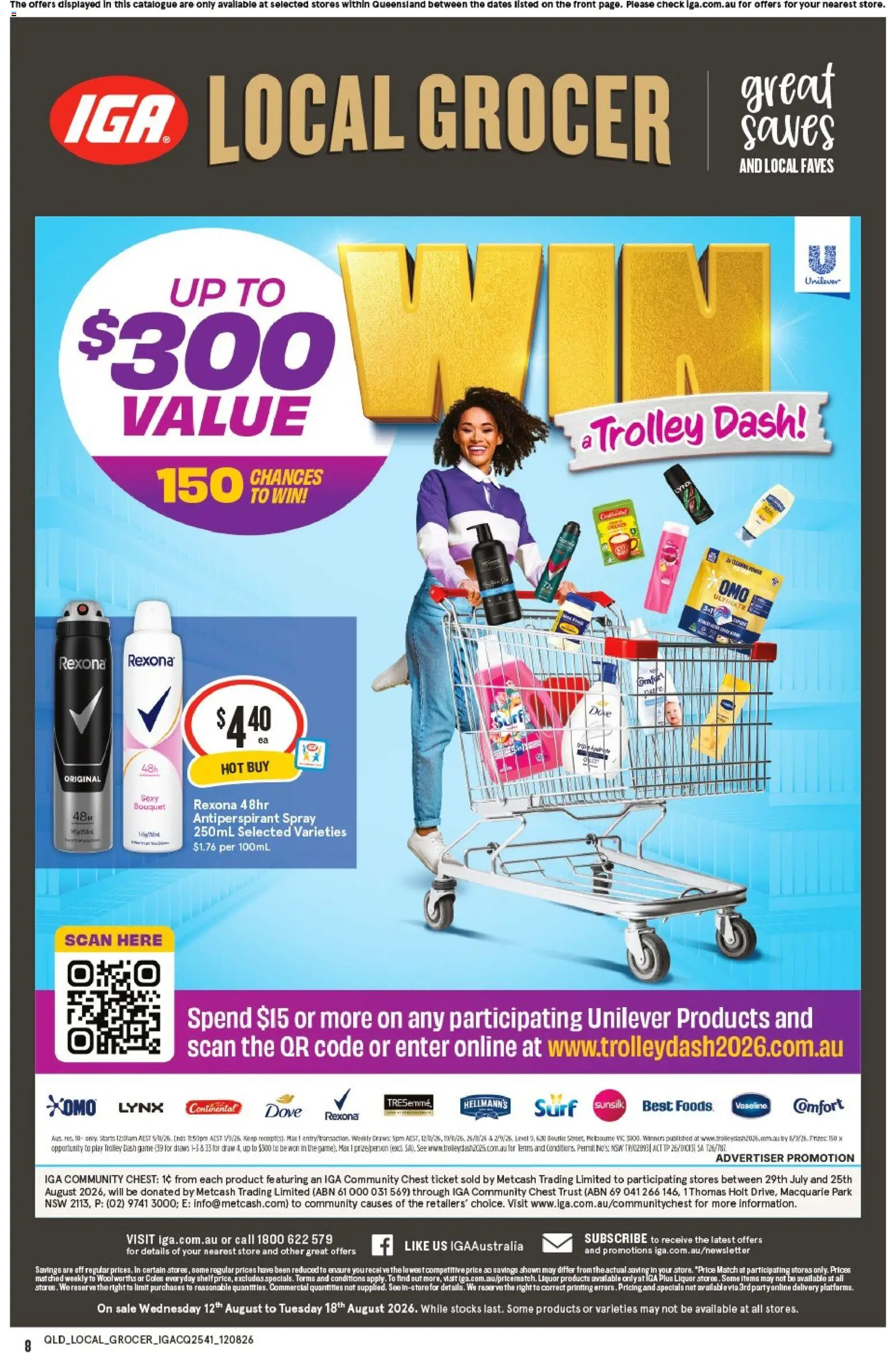 IGA catalogue - valid from 12/08/2026 | Page: 2 | Products: Antiperspirant, Trolley, Game