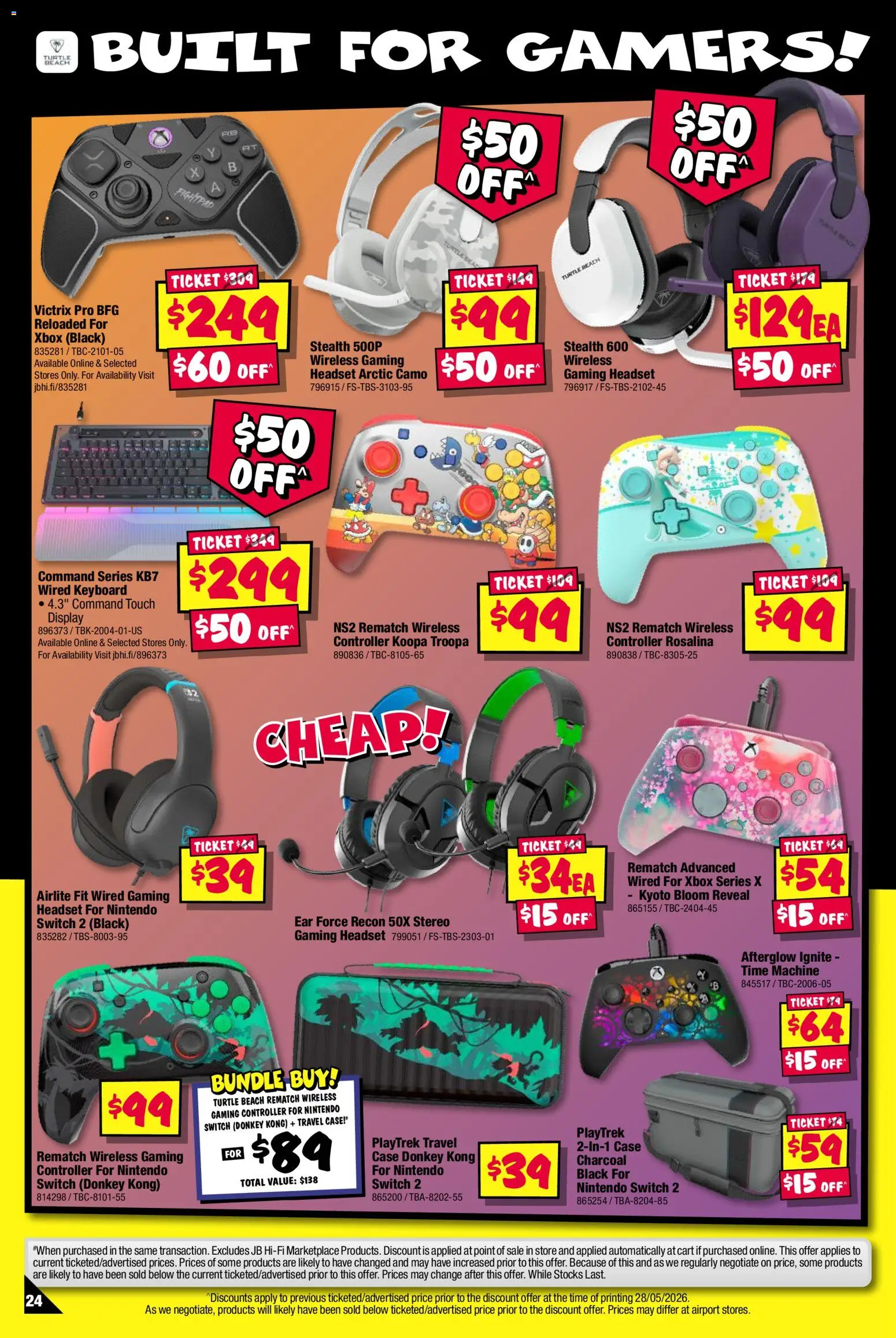 JB Hi-Fi catalogue - valid from 09.06.2026 | Page: 24 | Products: Keyboard, Headset, Xbox, Case