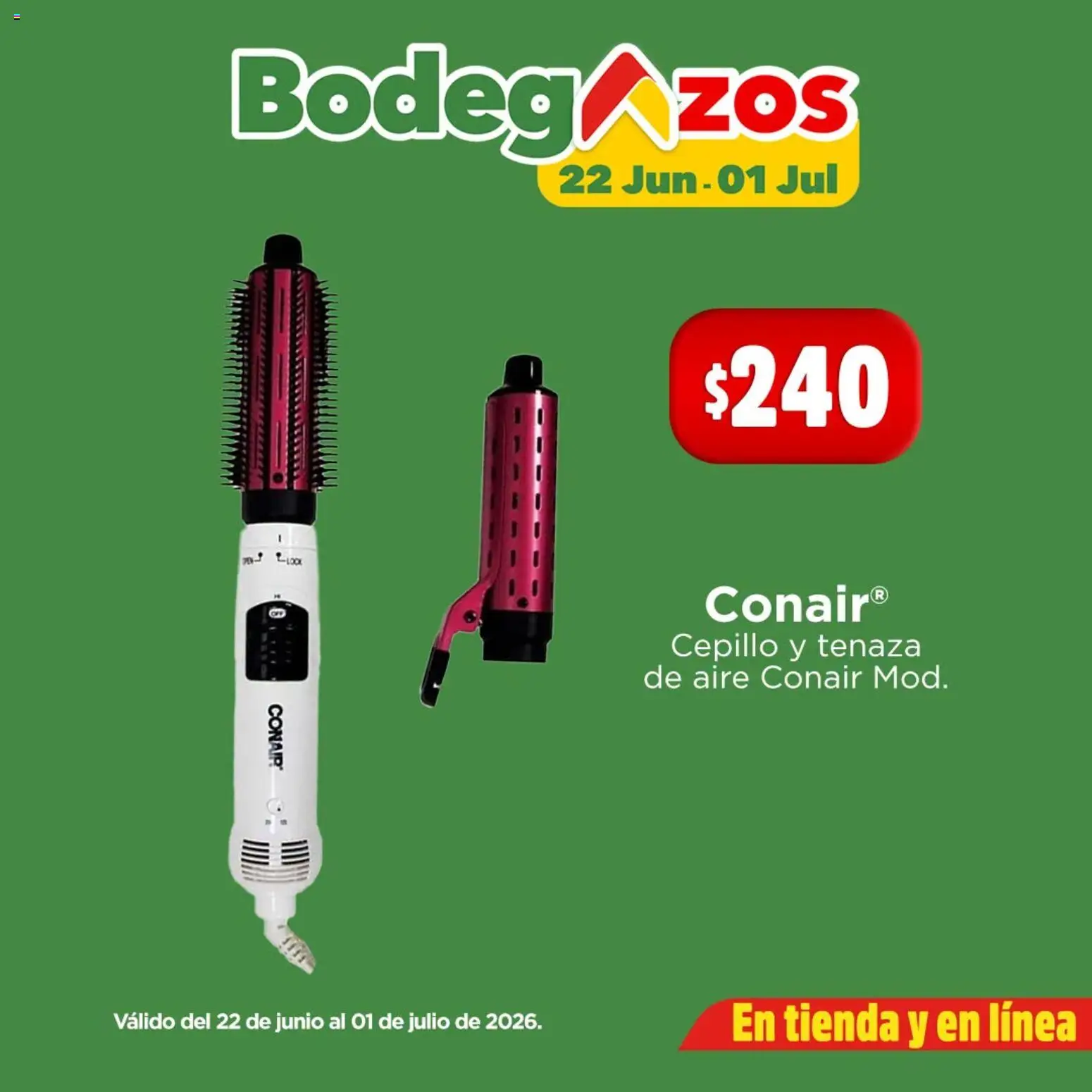Nuevas ofertas de Bodega Aurrerá válidas en toda la República Mexicana desde el 22/06/2026. ¡Encuentra las mejores ofertas en Bodega Aurrerá folleto Tu rutina de belleza! | Página: 4 | Productos: Cepillo, Tenaza