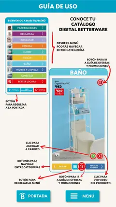 Vista previa de Betterware campaña 5 2026, nuevo folleto de la tienda, válido en México a partir del 04.05.2026 | Página: 114 | Productos: Wc, Cocina, Baño, Video