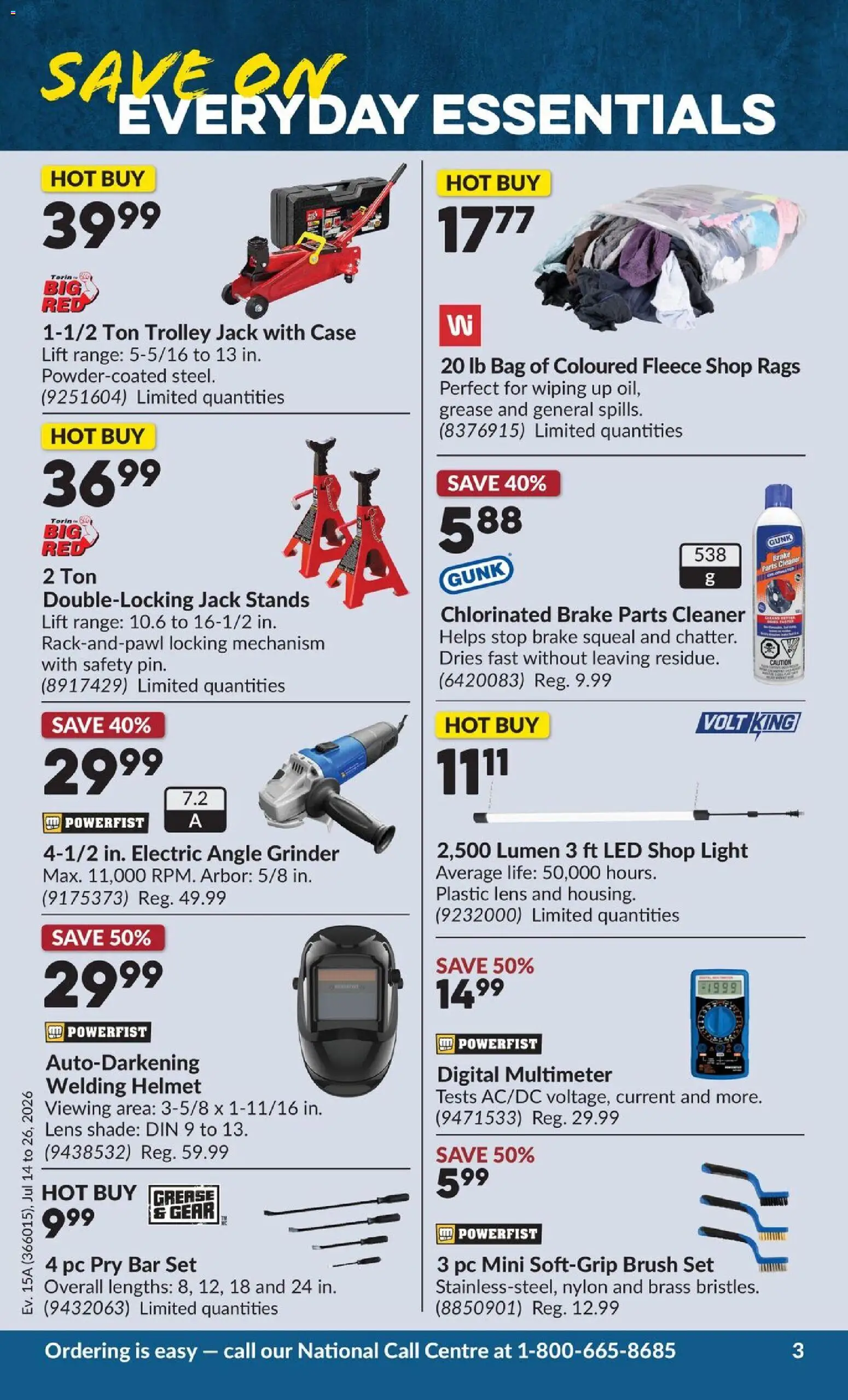 Princess Auto flyer valid from Jul 14, 2026 | Page: 14 | Products: PC, Case, Grinder, Brush