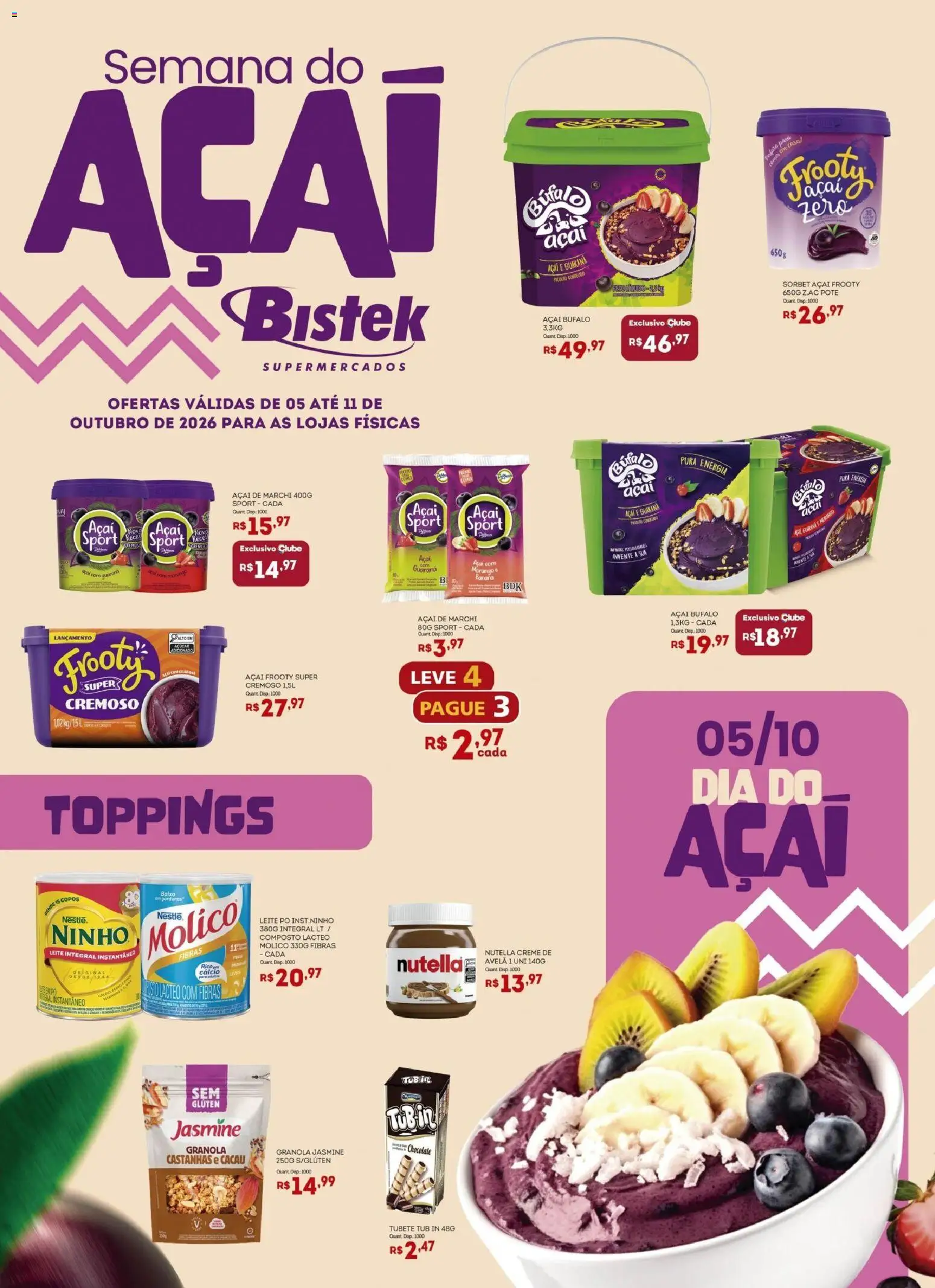 Bistek Supermercados Folheto - válido de 05/10/2026 | Página: 1