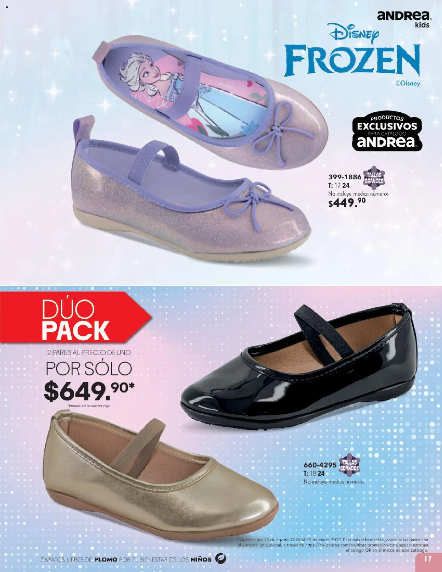 Nuevas ofertas de Andrea válidas en toda la República Mexicana desde el 23/08/2026. ¡Encuentra las mejores ofertas en Andrea catálogo Infantil! | Página: 17