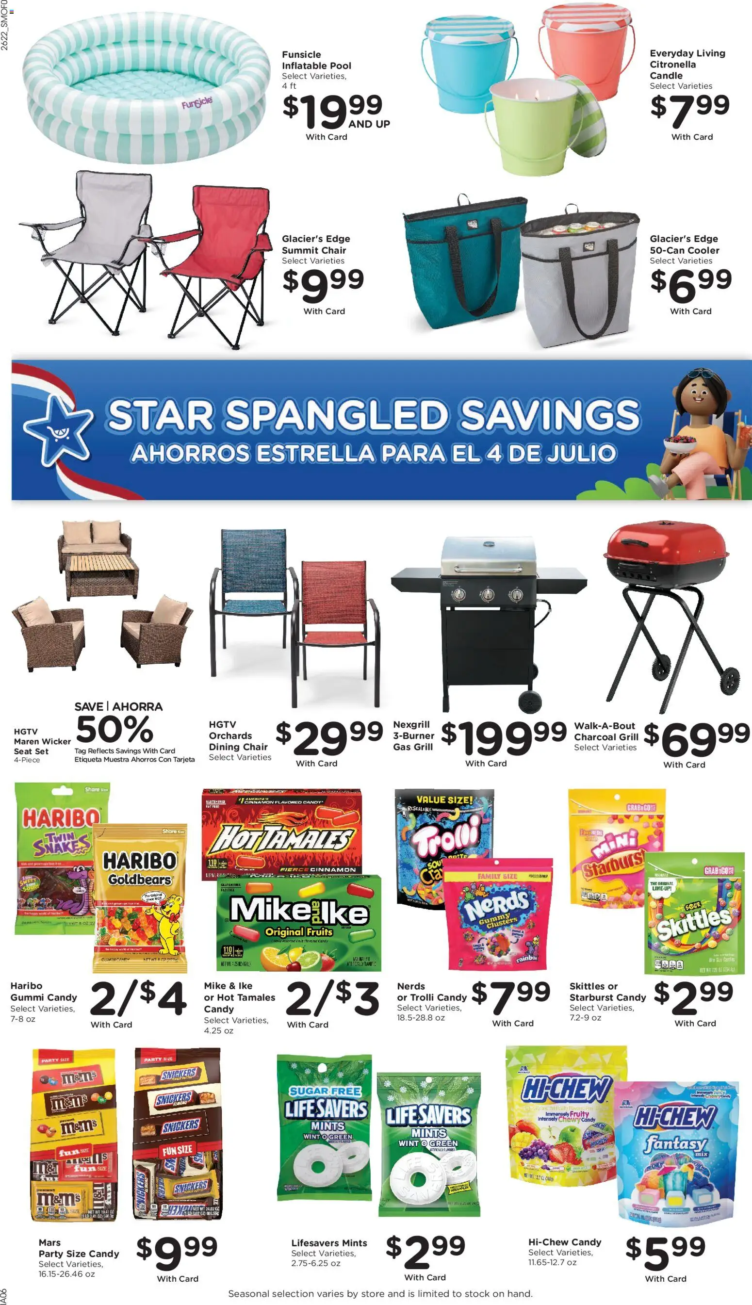 Smith's Weekly Ad - valid from 07/01/2026 | Page: 13 | Products: Chair, Fruits, Sugar, Grill