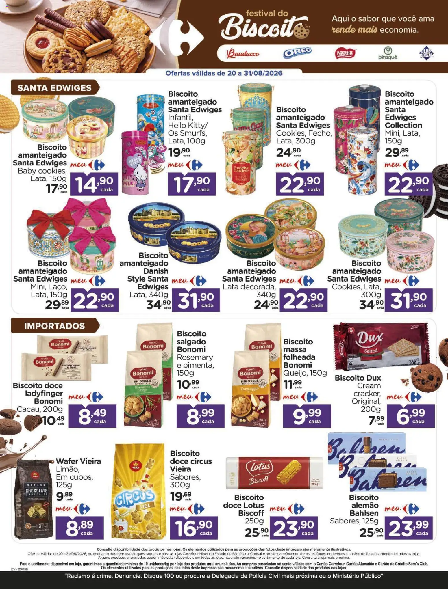 Carrefour Folheto - válido de 21/08/2026 | Página: 5 | Produtos: Forno, Chocolate, Massa, Biscoito salgado