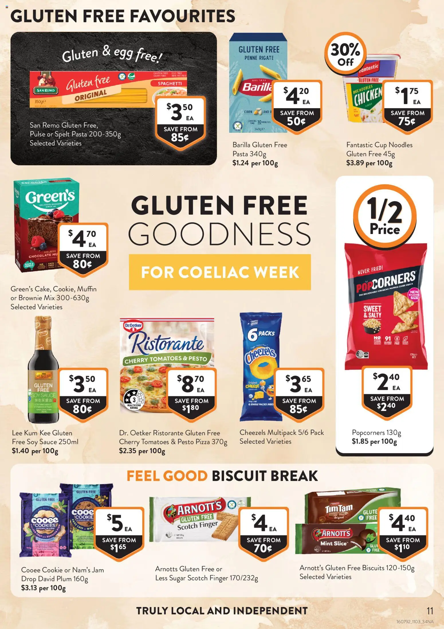 Foodworks catalogue - valid from 11.03.2026 | Page: 11 | Products: Pizza, Rice, Pasta, Biscuits