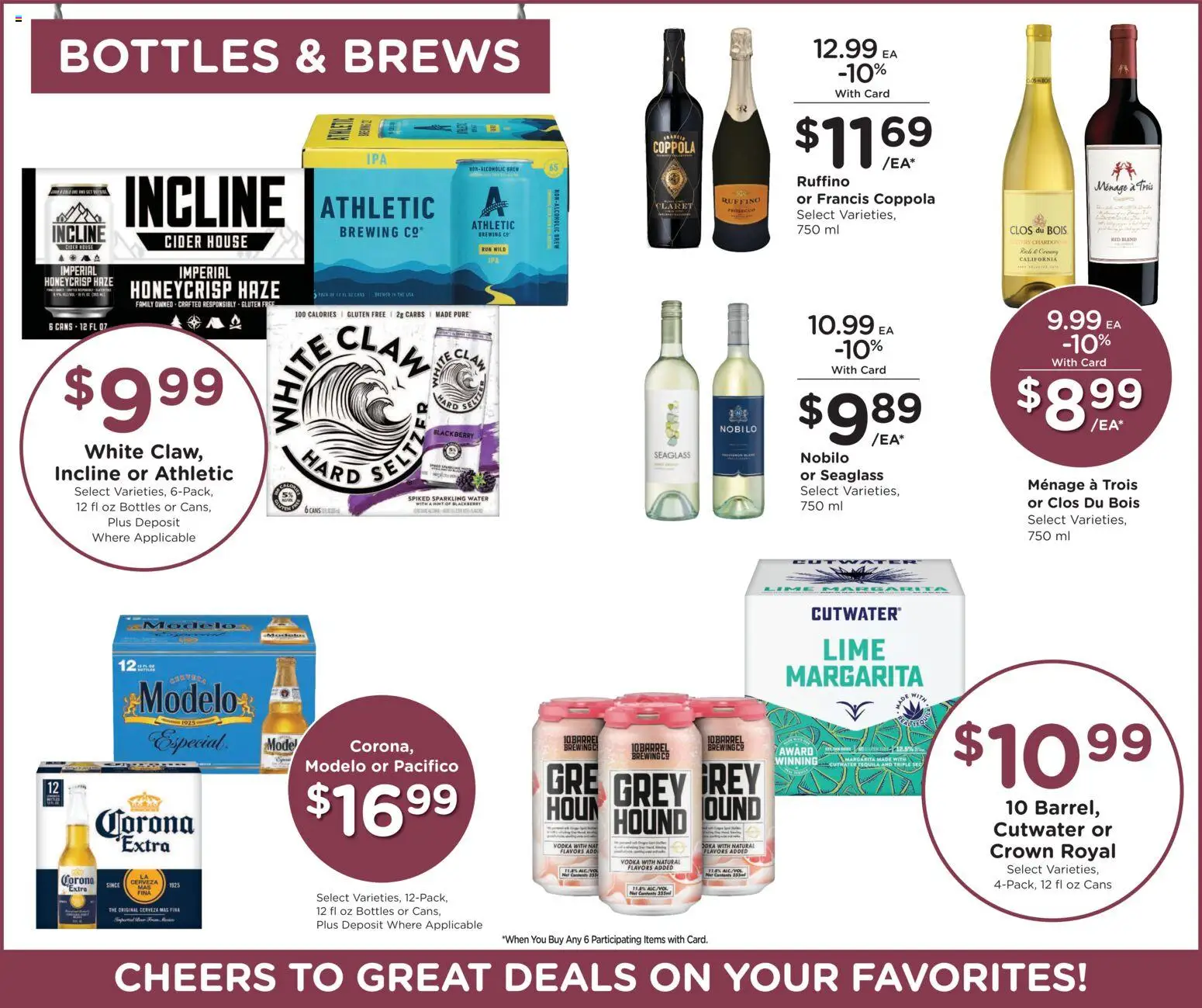 Fred Meyer Weekly Ad - valid from 10.06.2026 | Page: 13 | Products: Cider, Vodka, Water, Lime