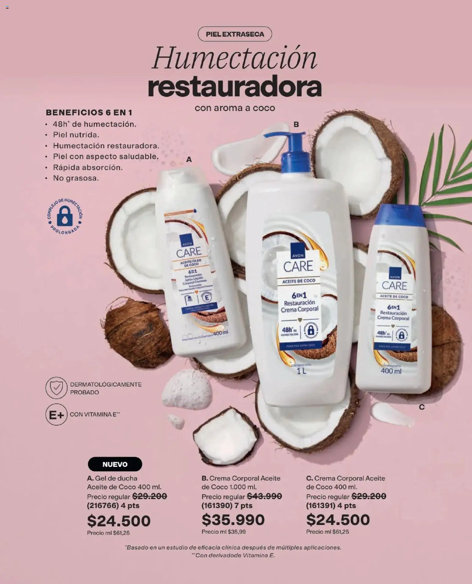 Avon revista - valida desde el 01.09.2026 | Página: 152 | Productos: Crema, Ducha, Gel de ducha, Aceite