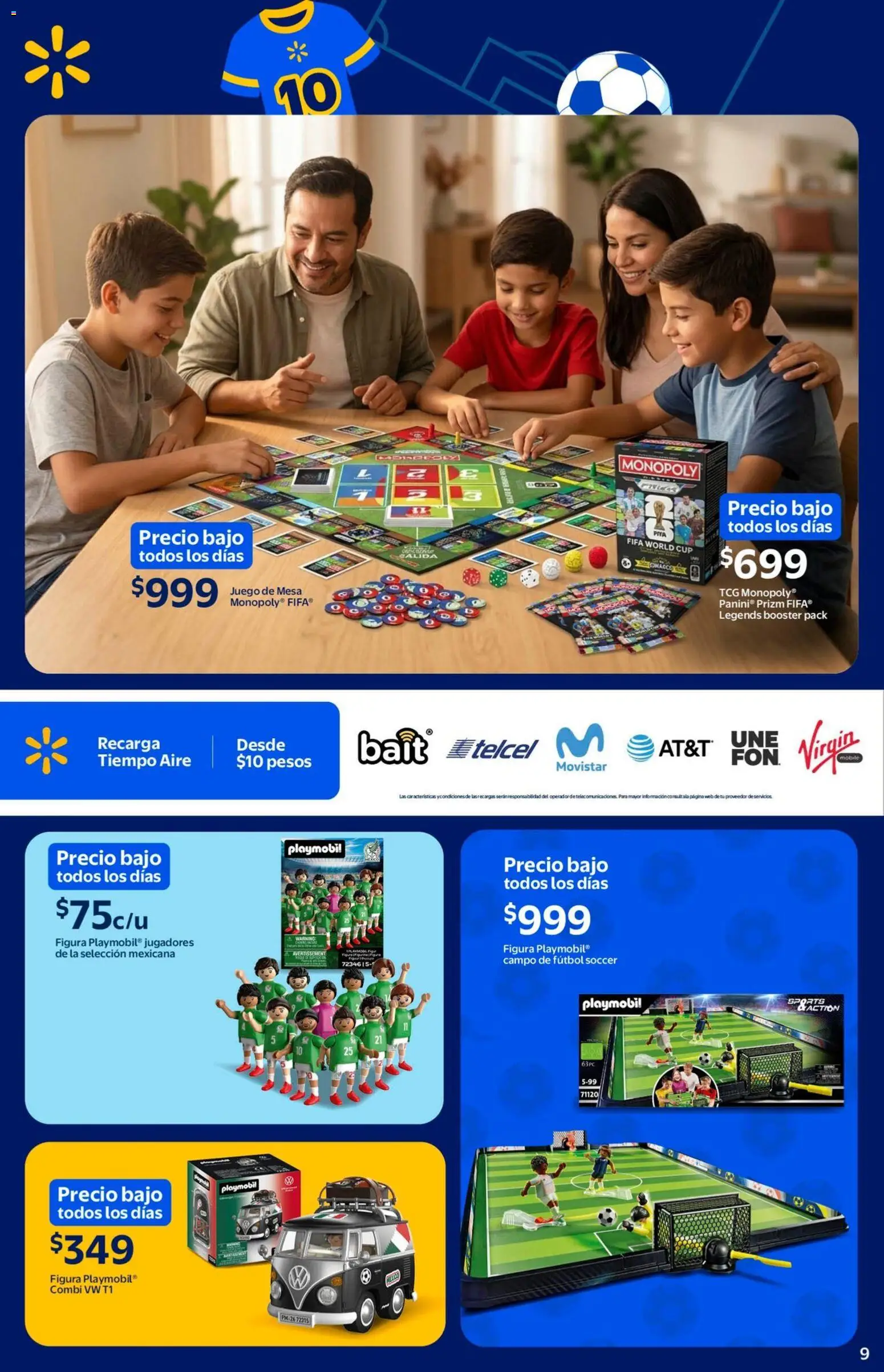Nuevas ofertas de Walmart válidas en toda la República Mexicana desde el 11.05.2026. ¡Encuentra las mejores ofertas en  Walmart folleto El mejor doblete para papá! | Página: 9 | Productos: Juego, Mesa