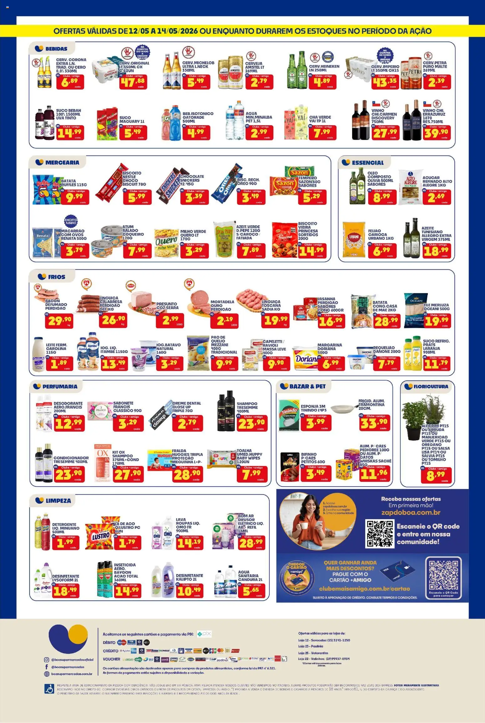 Boa Supermercados Folheto - válido de 12.05.2026 | Página: 2 | Produtos: Biscoito, Linguiça, Chá, Roupas