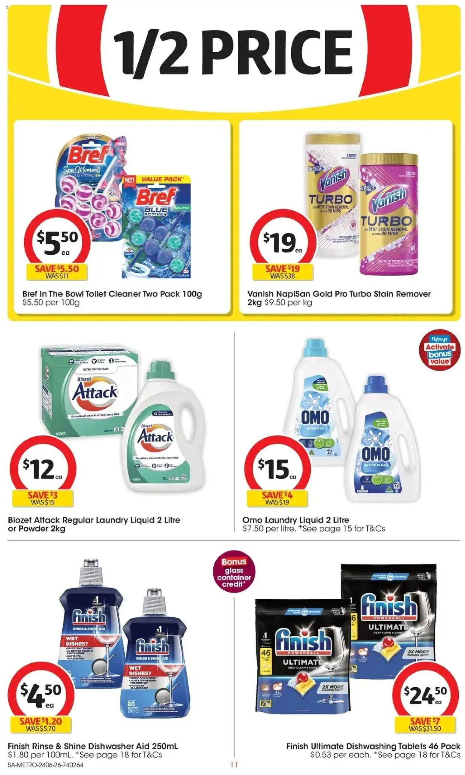 Coles catalogue - valid from 23/06/2026 | Page: 11 | Products: Toilet, Cleaner, Lemon, Dishwasher