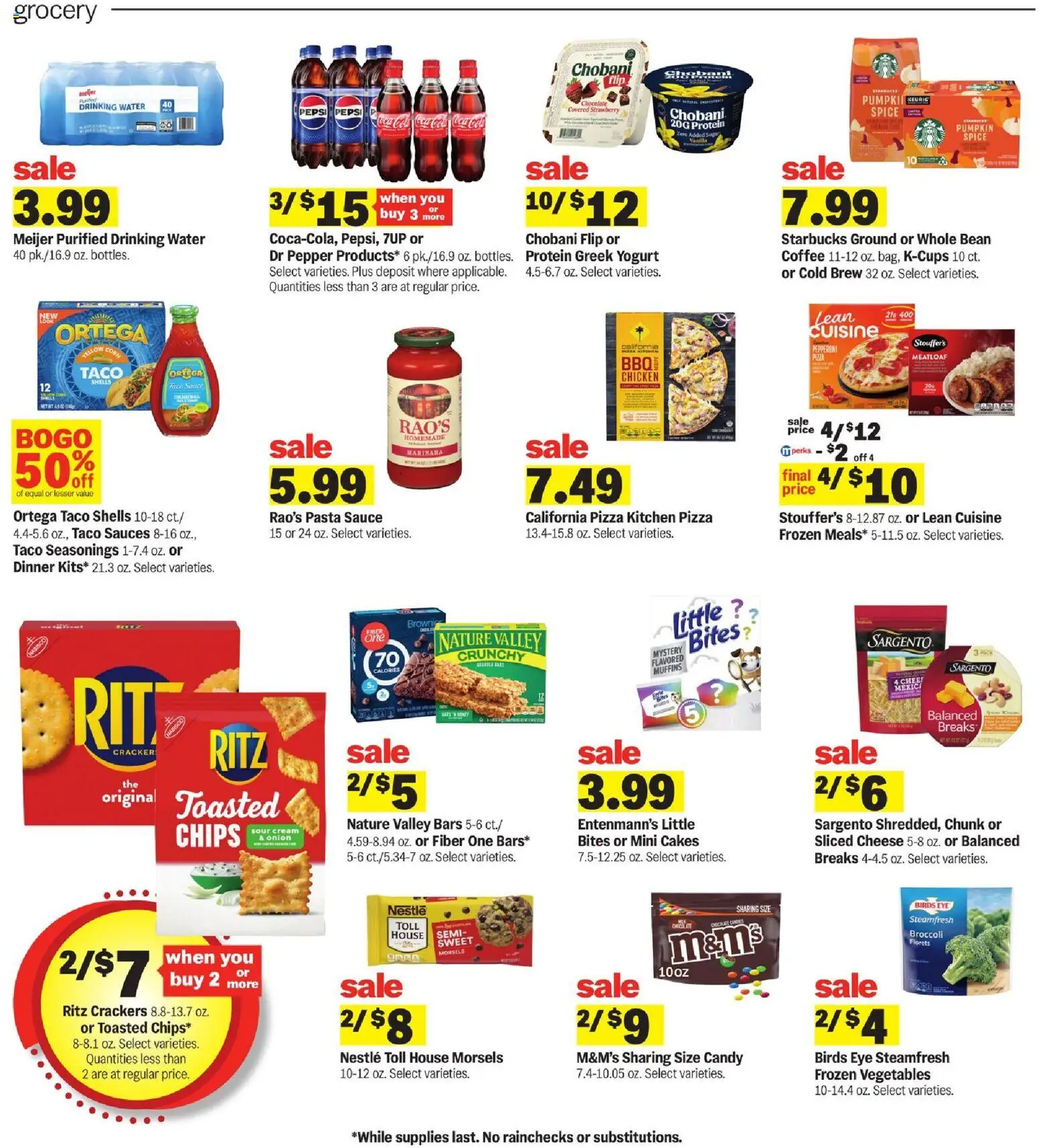 Meijer Weekly Ad - valid from 09/16/2026 | Page: 3 | Products: Yogurt, Sour cream, Water, Sugar