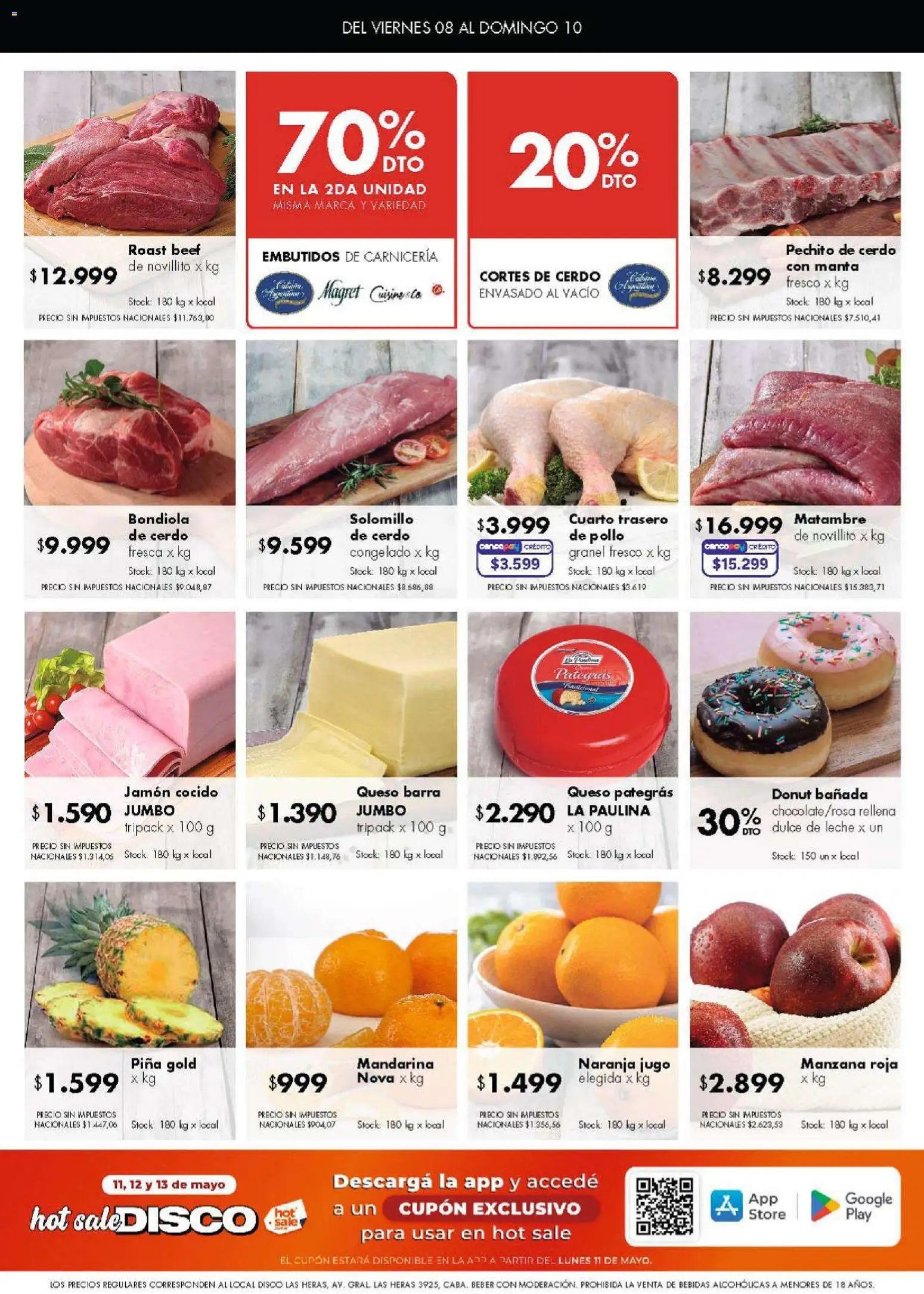 Disco - Superofertas │ válido desde el 08.05.2026 | Página: 8 | Productos: Disco, Pollo, Dulce de leche, Leche