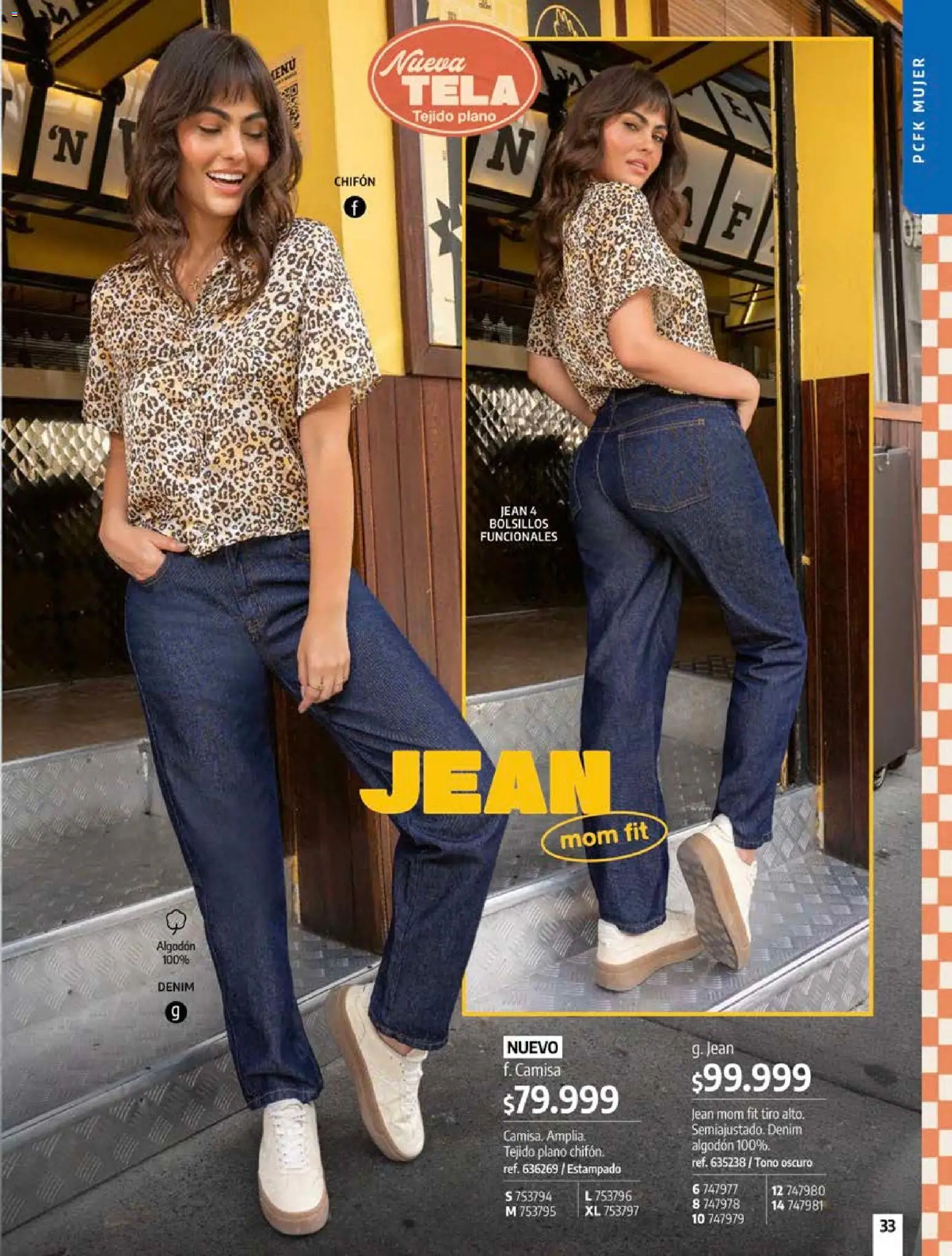 Pacifika revista - valida desde el 18/09/2026 | Página: 33 | Productos: Algodón, Bolsillos, Jean, Camisa