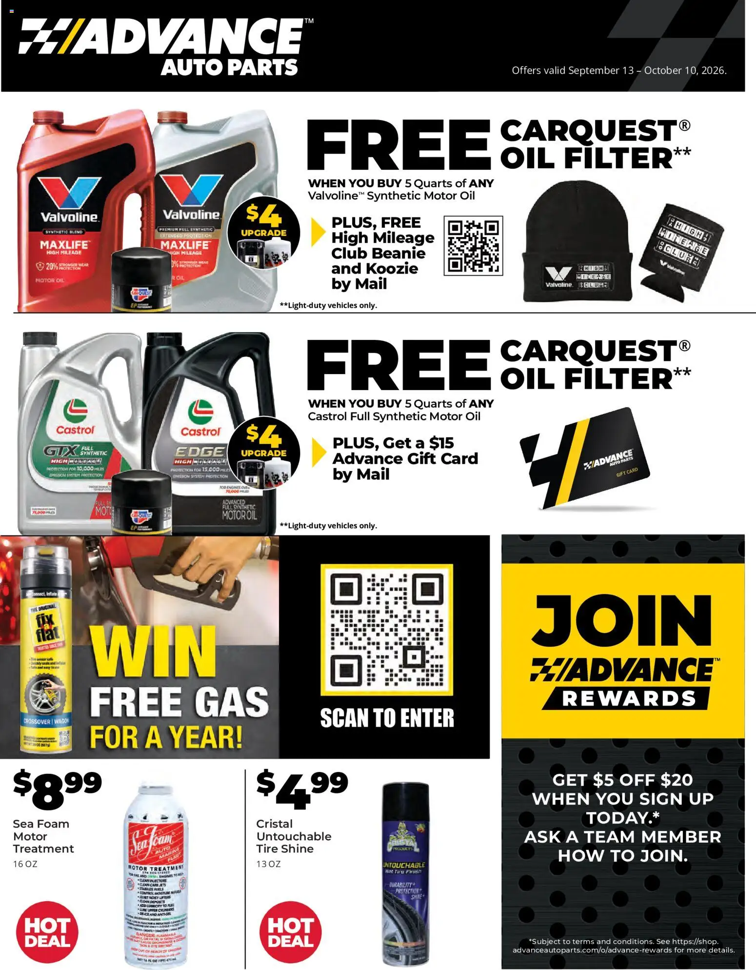 Advance Auto Parts Weekly Ad - valid from 10/10/2026 | Page: 1