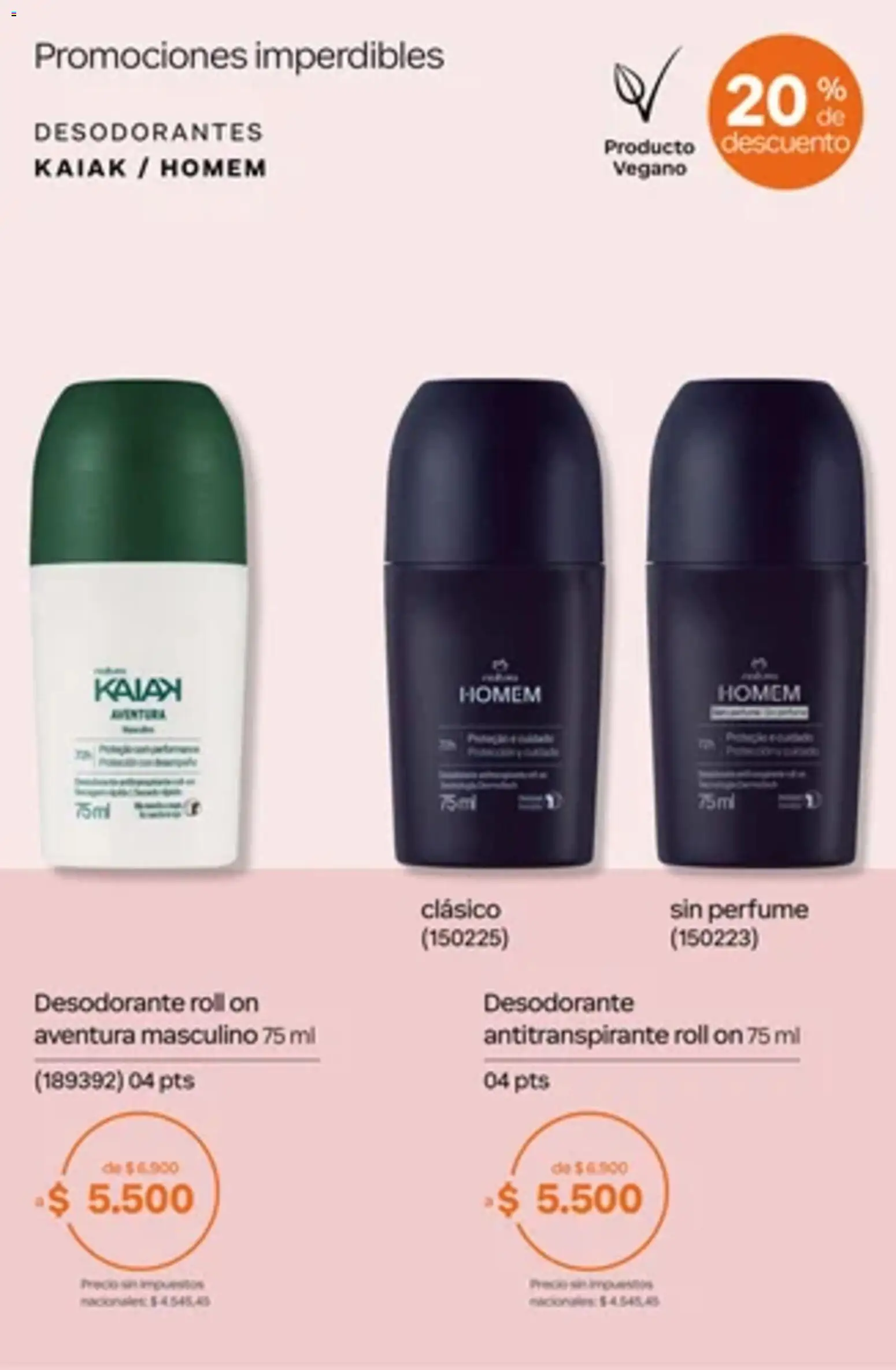 Catálogo Natura Ciclo 14 │ válido desde el 01/10/2026 | Página: 67 | Productos: Perfume, Desodorante, Antitranspirante