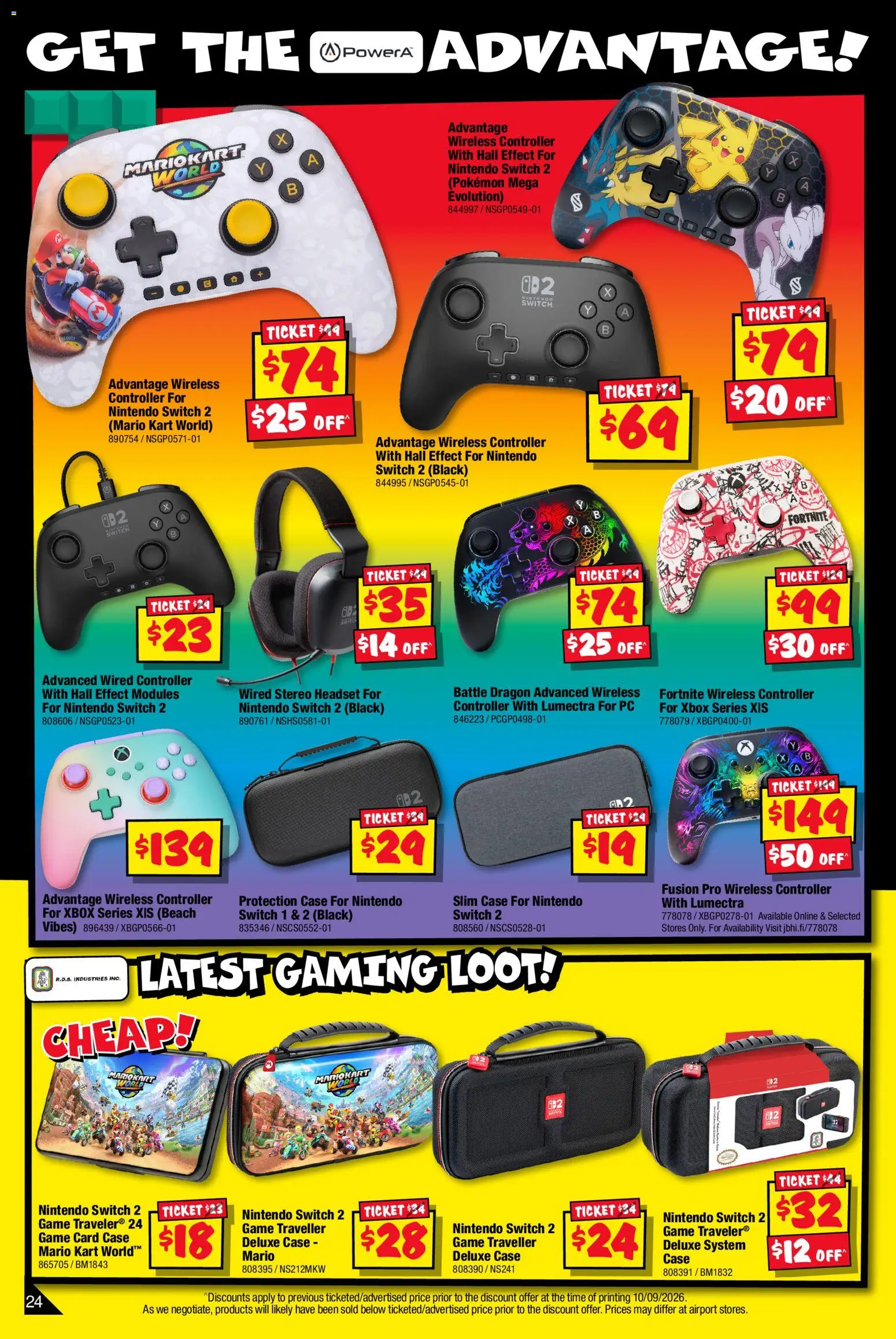 JB Hi-Fi catalogue - valid from 24/09/2026 | Page: 24 | Products: Nintendo Switch, Controller, Xbox, Stereo