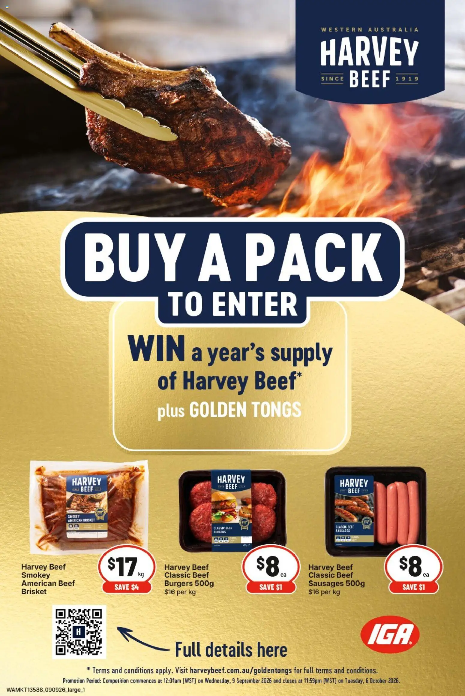 IGA catalogue - valid from 11/09/2026 | Page: 1 | Products: Burgers, Beef, Sausages
