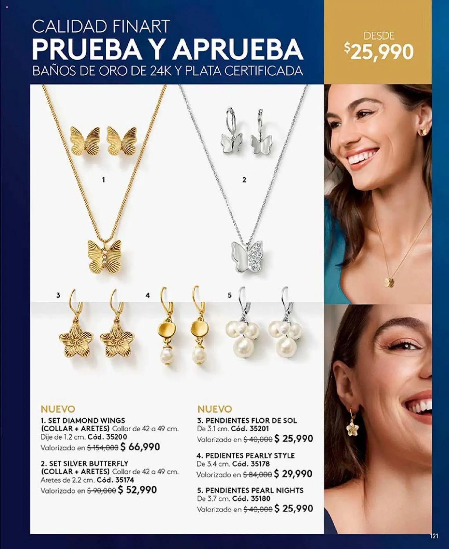 Ésika revista - valida desde el 04.05.2026 | Página: 123 | Productos: Aretes, Collar, Dije