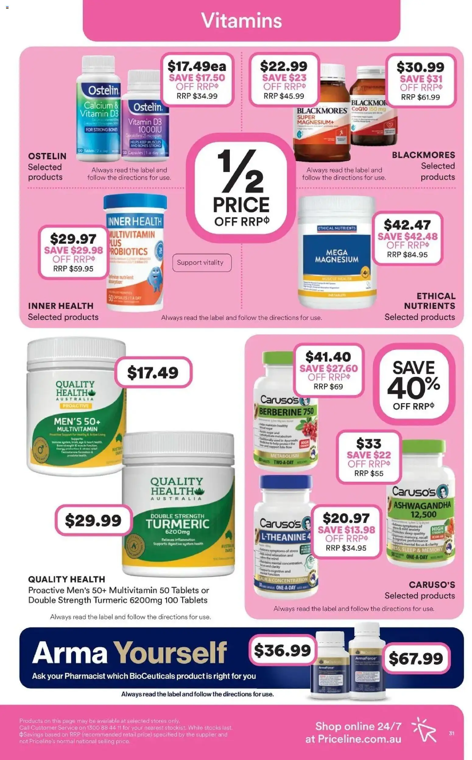 Priceline Pharmacy catalogue - valid from 17.06.2026 | Page: 31 | Products: Multivitamin, Press, Tablets, Vitamin