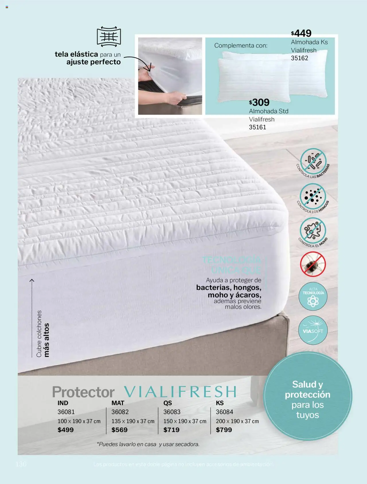 Nuevas ofertas de Vianney válidas en toda la República Mexicana desde el 15/08/2025. ¡Encuentra las mejores ofertas en Vianney - Catálogo Invierno! | Página: 138 | Productos: Almohada