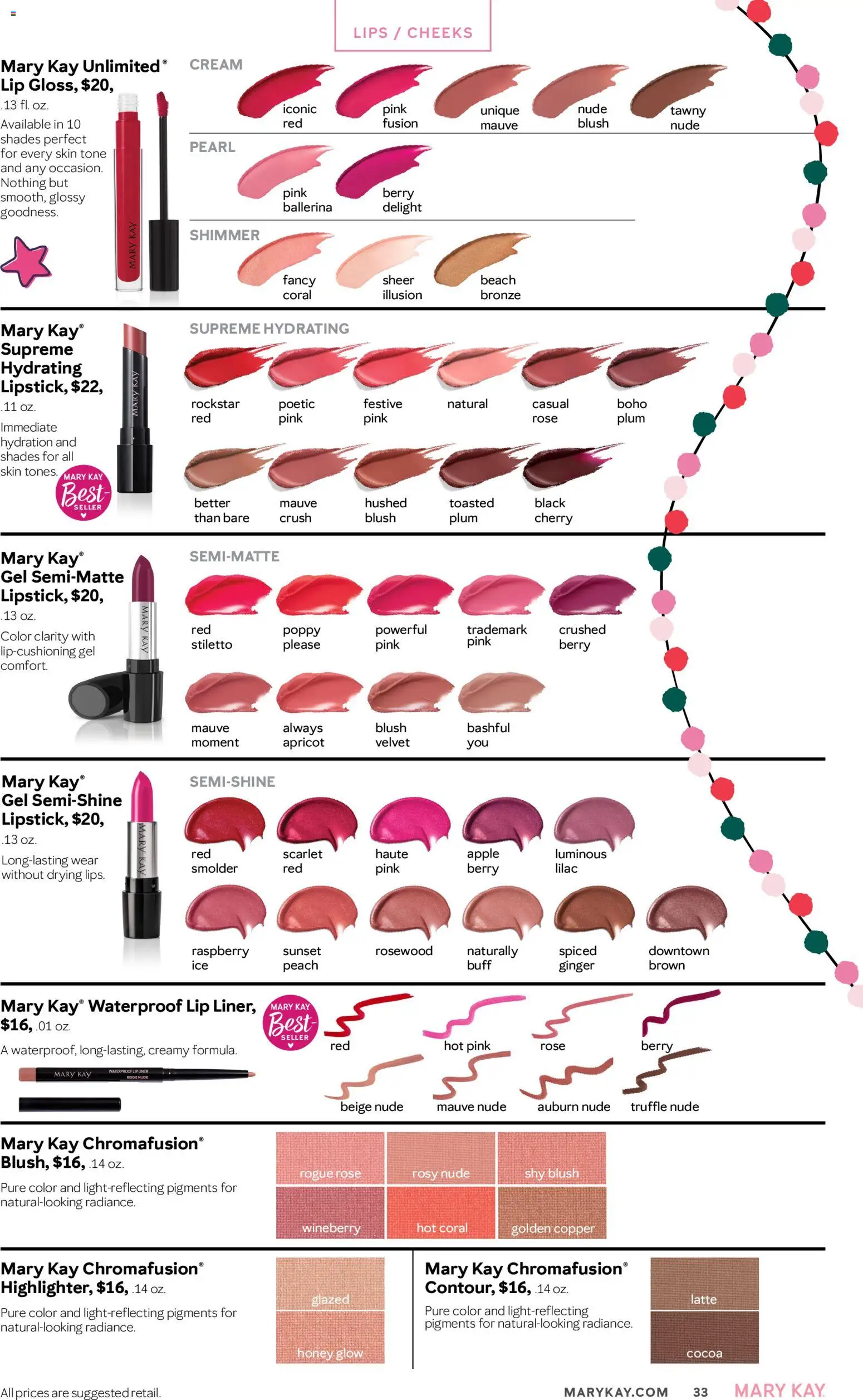 Mary Kay The Look Fall/Holiday 2026 - valid from 09/16/2026 | Page: 33 | Products: Ginger, Blush, Peach, Raspberry