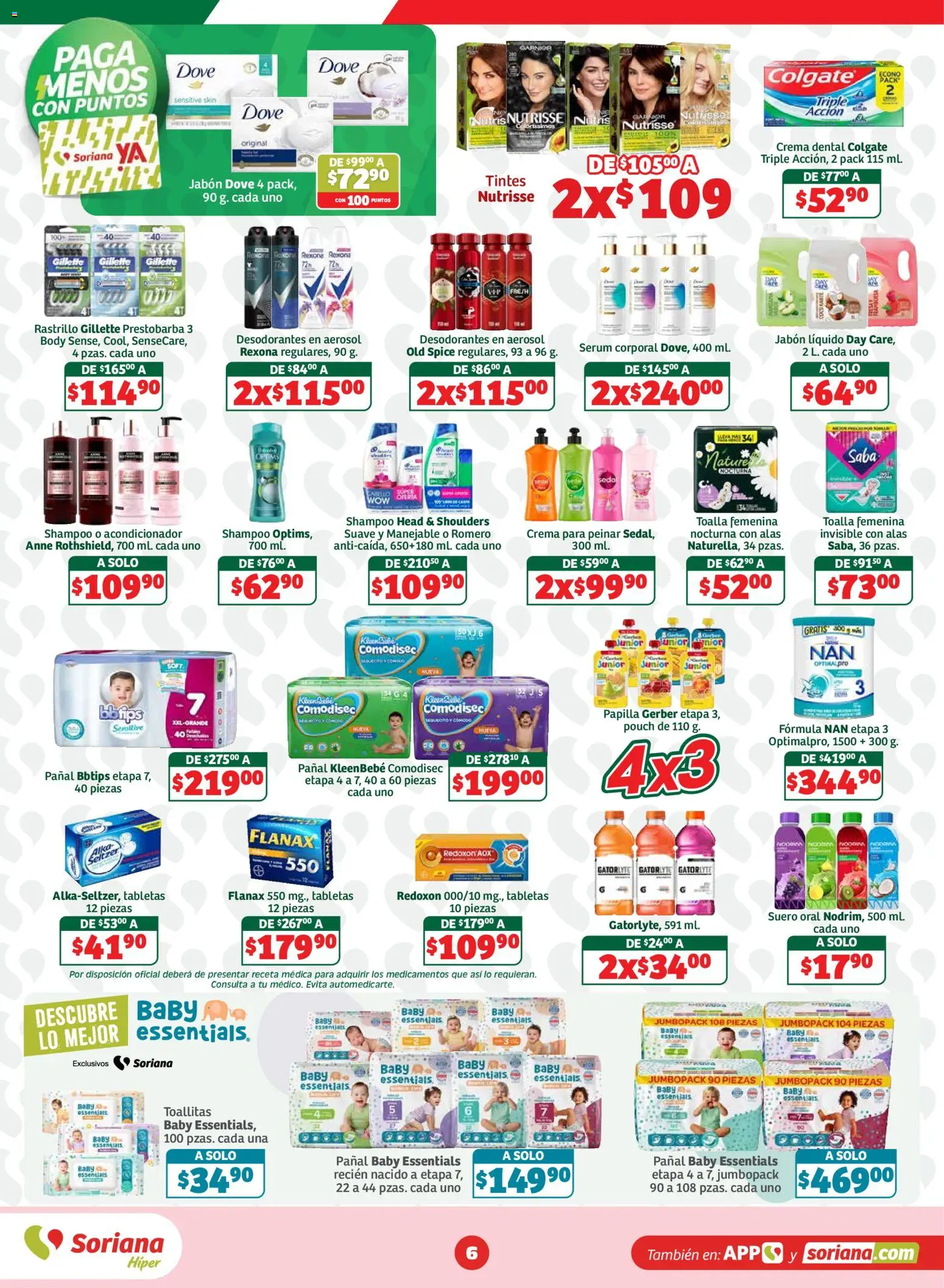 Nuevas ofertas de Soriana válidas en toda la República Mexicana desde el 04/09/2026. ¡Encuentra las mejores ofertas en Soriana folleto! | Página: 6