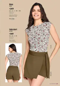 Vista previa de Ilusión catálogo Otoño, nuevo folleto de la tienda, válido en México a partir del 01/07/2026 | Página: 225 | Productos: Blusa, Falda, Short